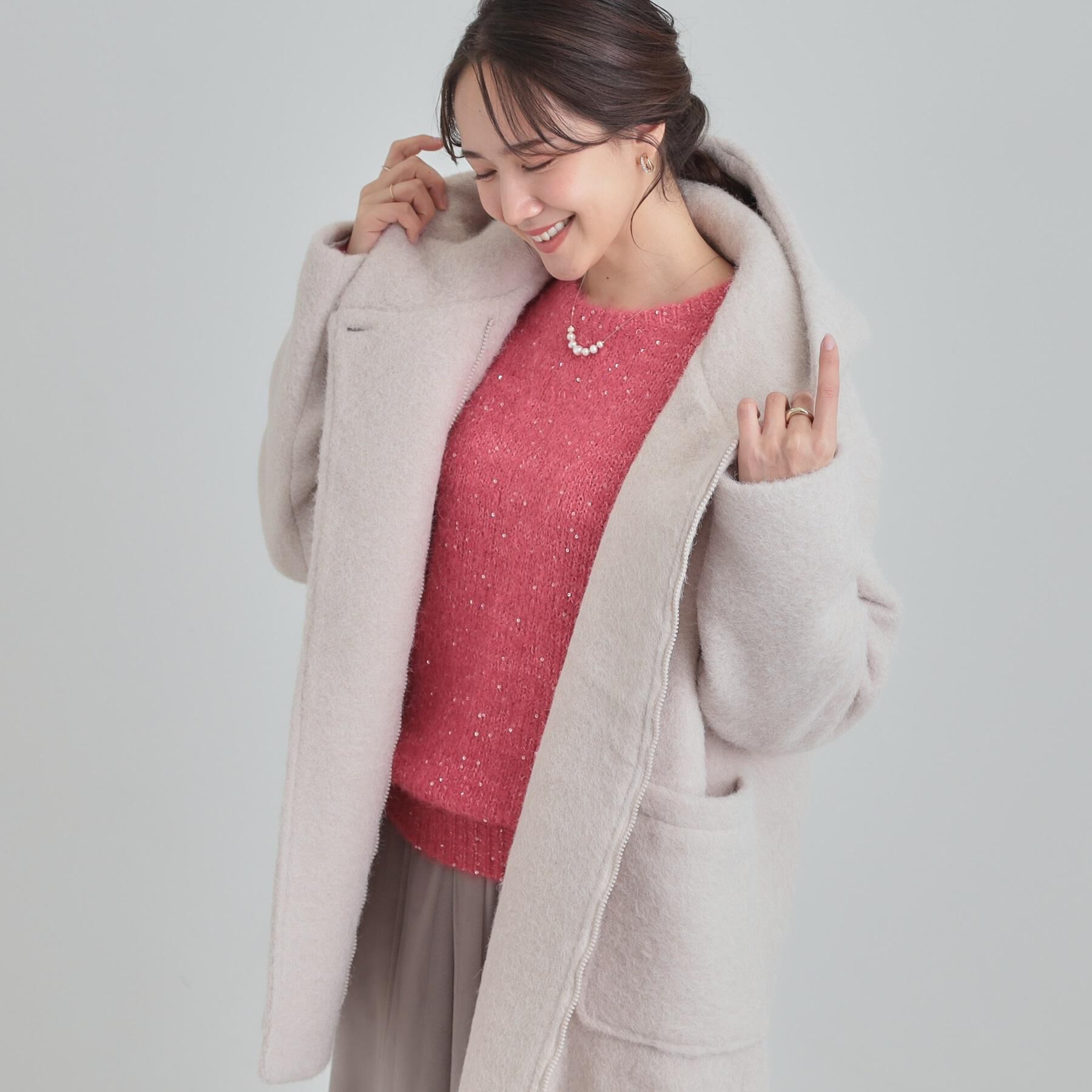 SHOO･LA･RUE「スライバーフーディーコート」|その他|