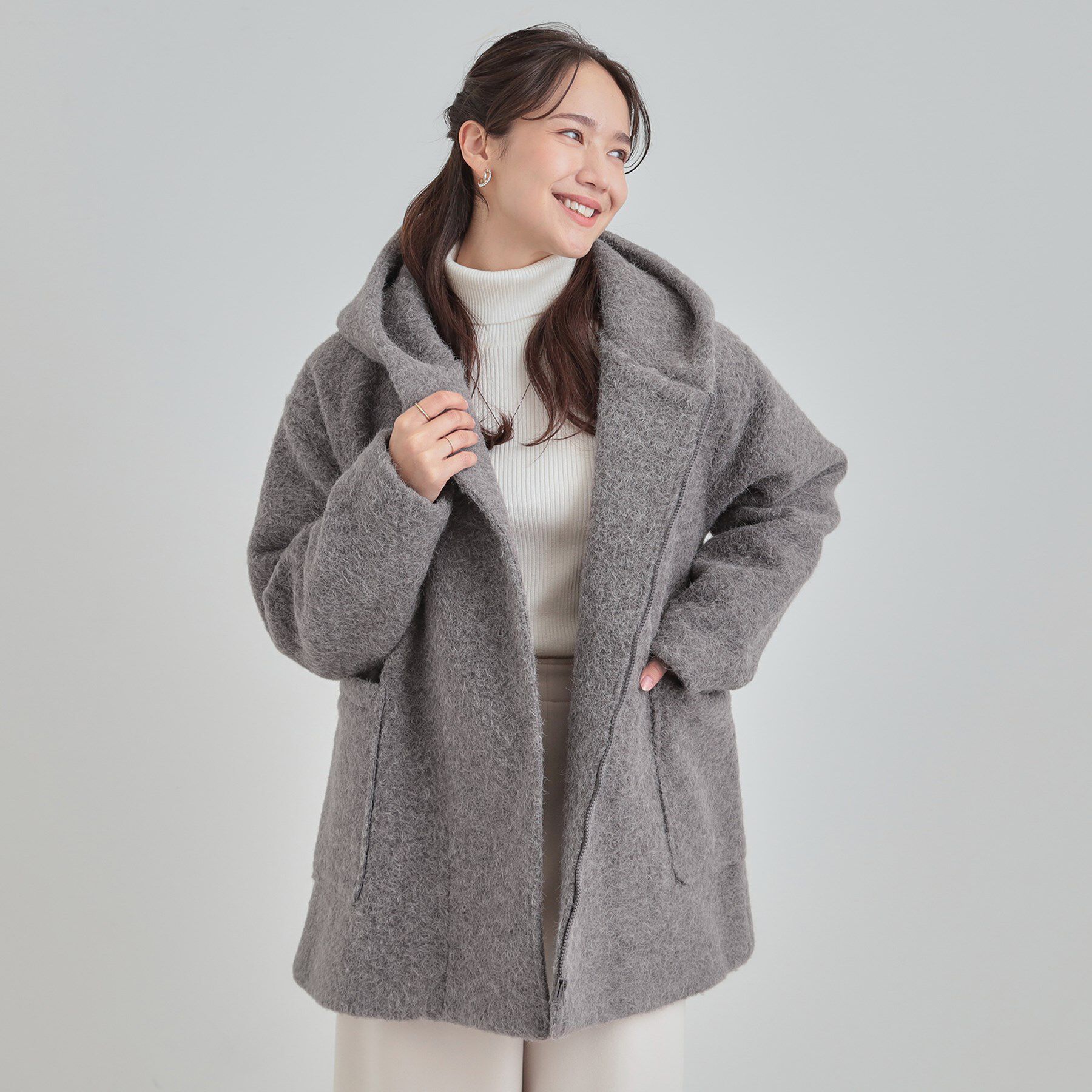 SHOO･LA･RUE「スライバーフーディーコート」|その他|