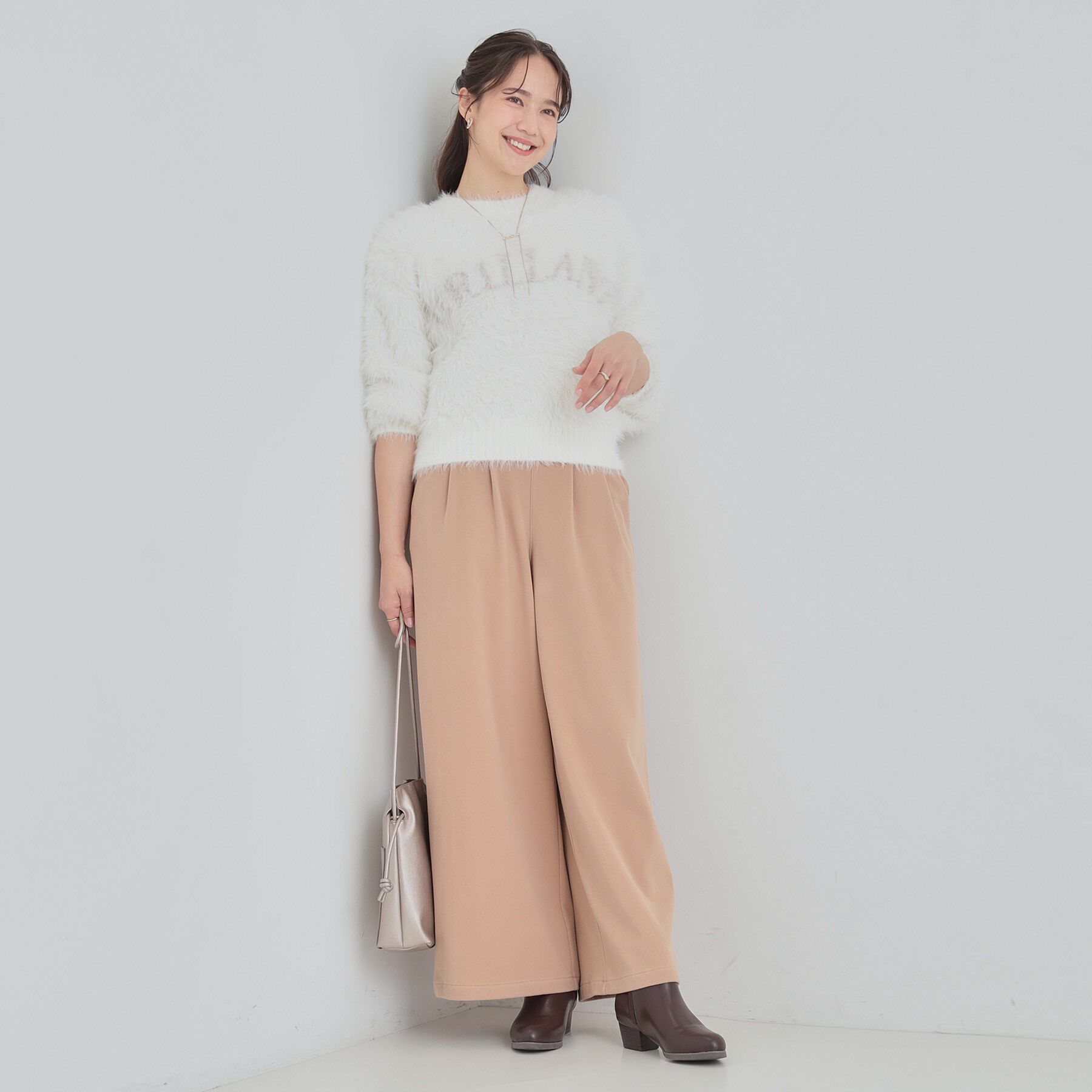 SHOO･LA･RUE「ふんわり柔らか ロゴフェザーニット」|ニット・セーター|