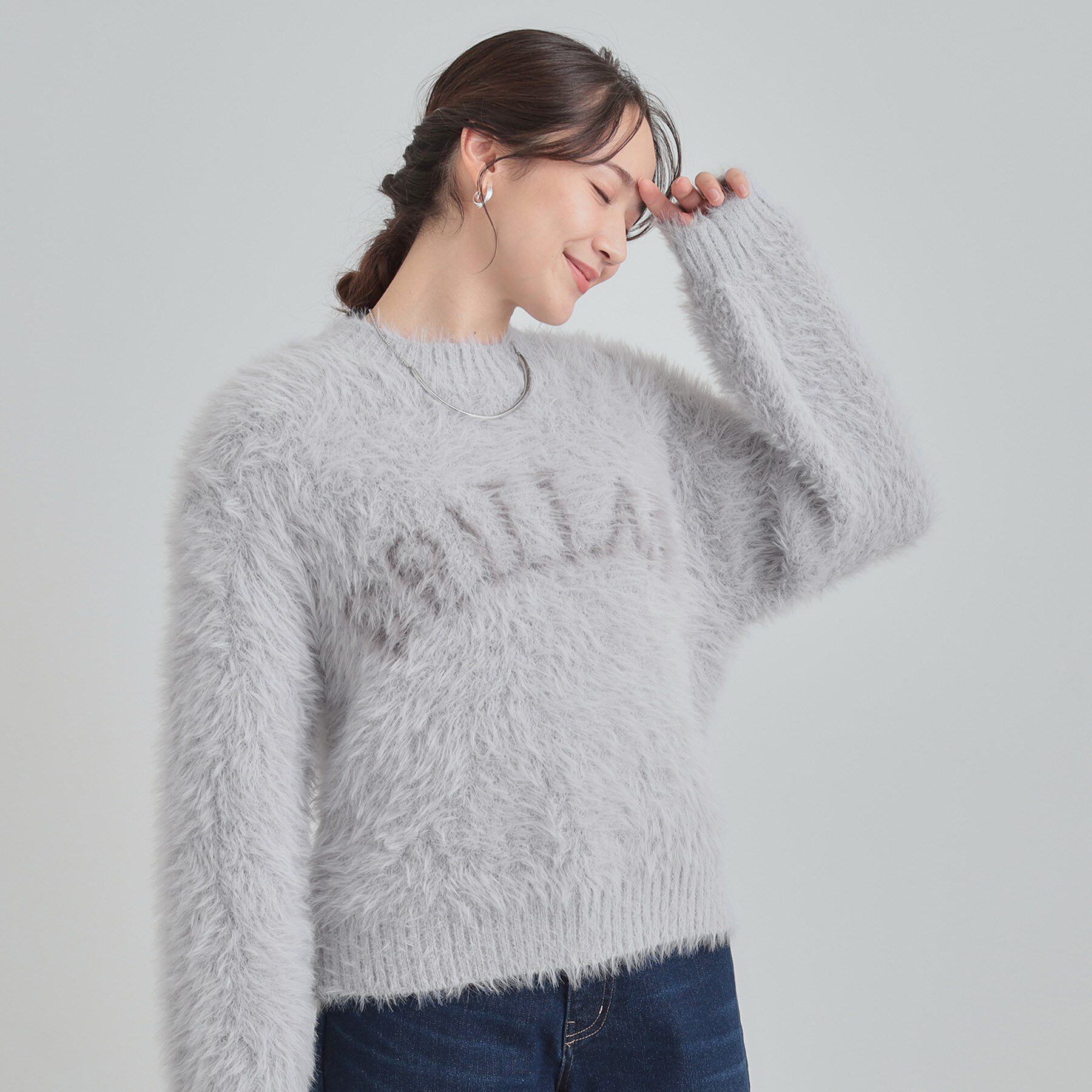 SHOO･LA･RUE「ふんわり柔らか ロゴフェザーニット」|ニット・セーター|