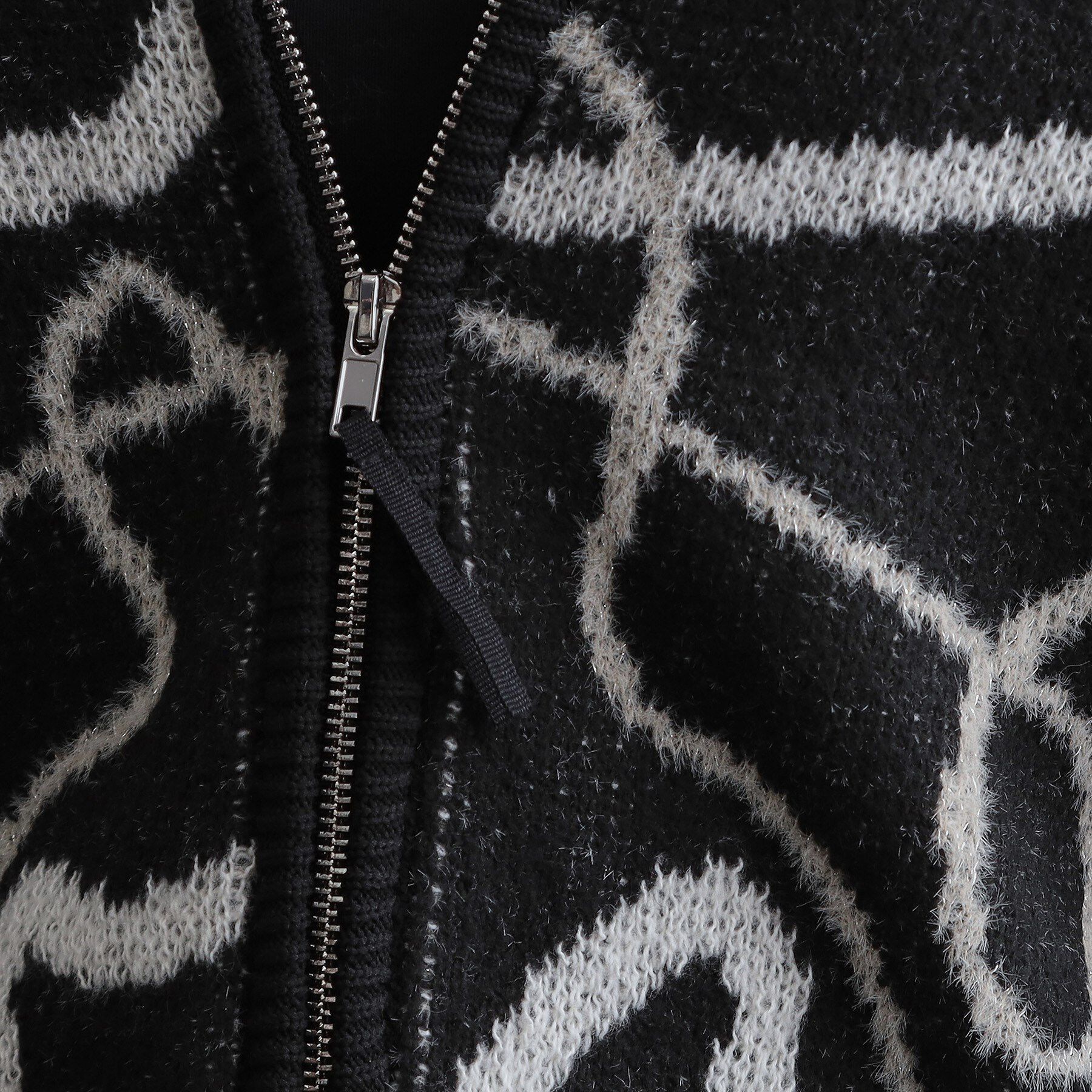 SHOO･LA･RUE「【洗濯機可】選べる3柄 VネックZIPカーディガン」|カーディガン|