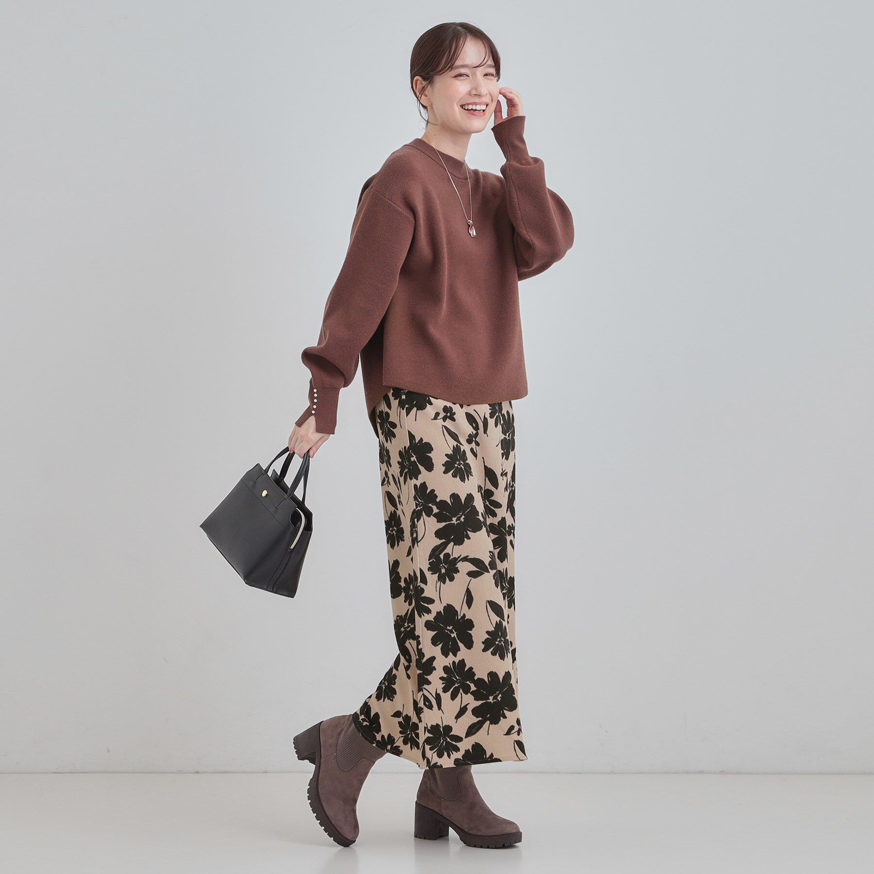 SHOO･LA･RUE「花柄スカート」|スカート|