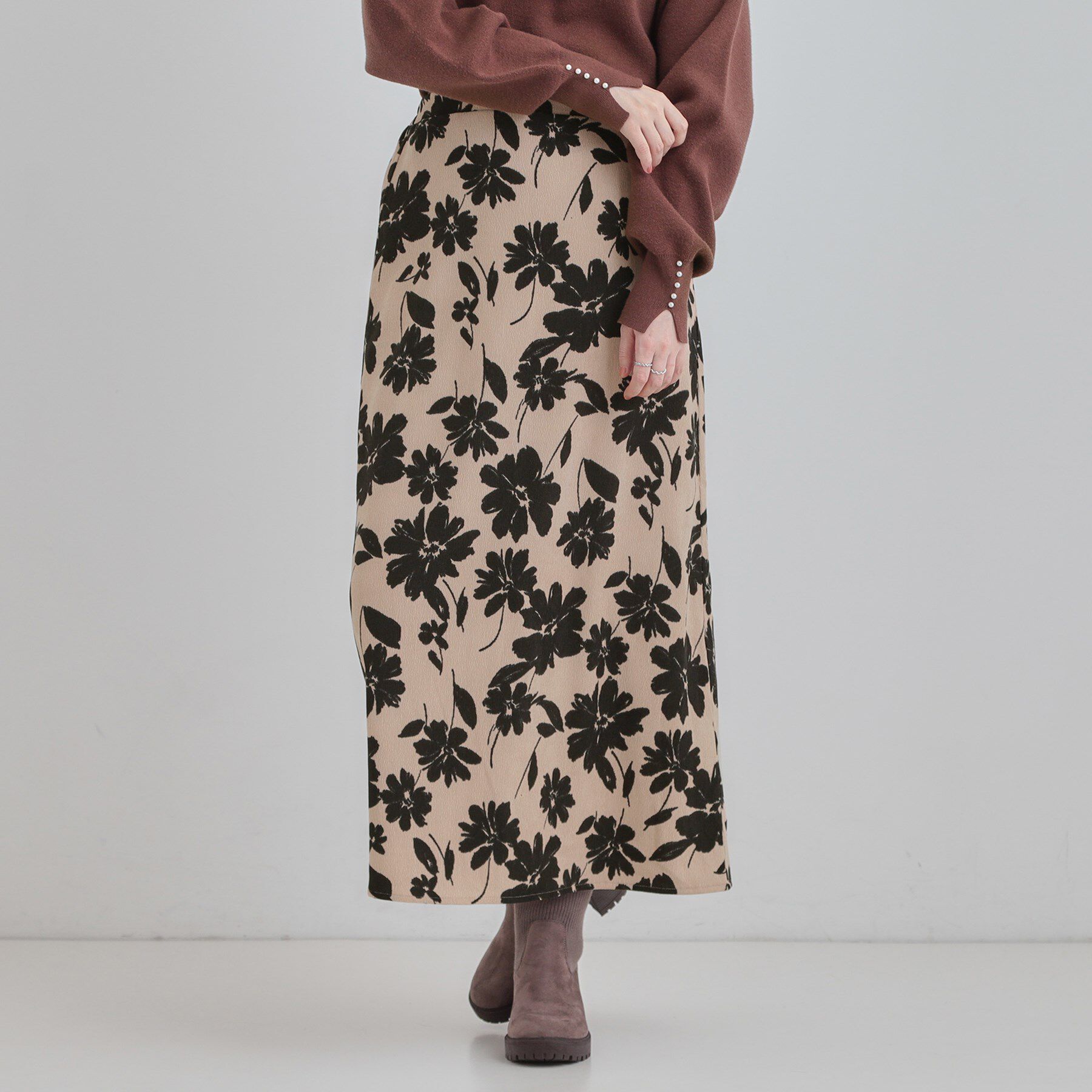 SHOO･LA･RUE「花柄スカート」|スカート|