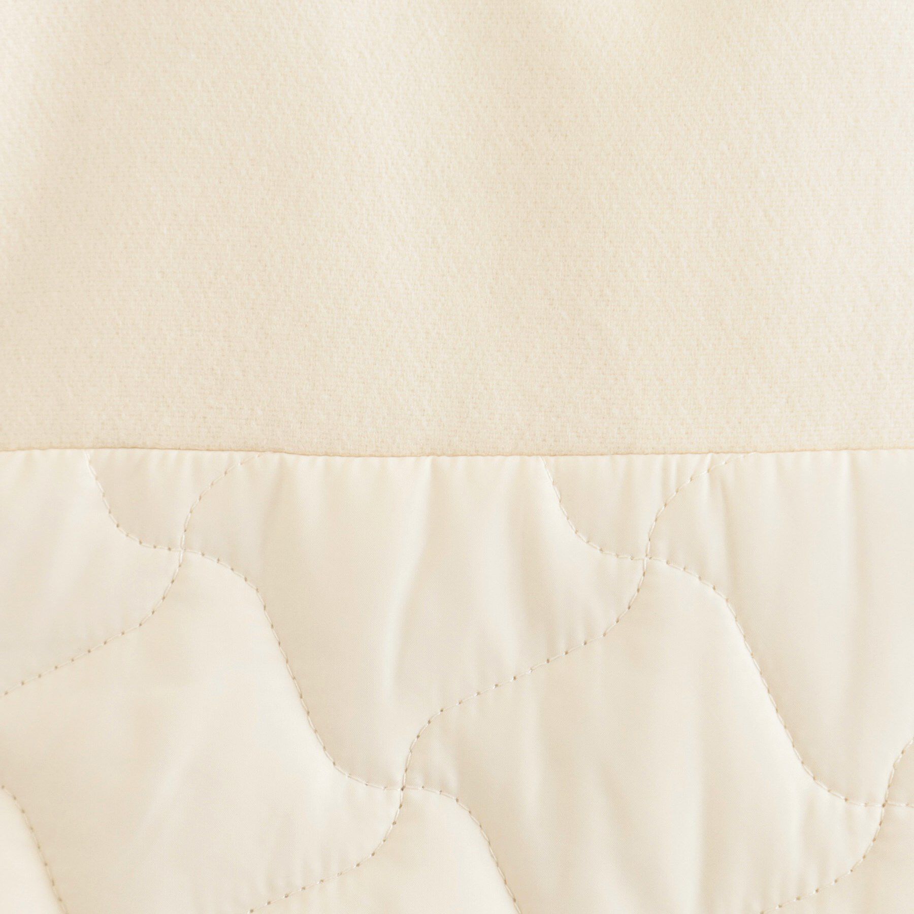 SHOO･LA･RUE「【S-LL】異素材使いが目を惹く キルトフードブルゾン」|ブルゾン・スタジャン|