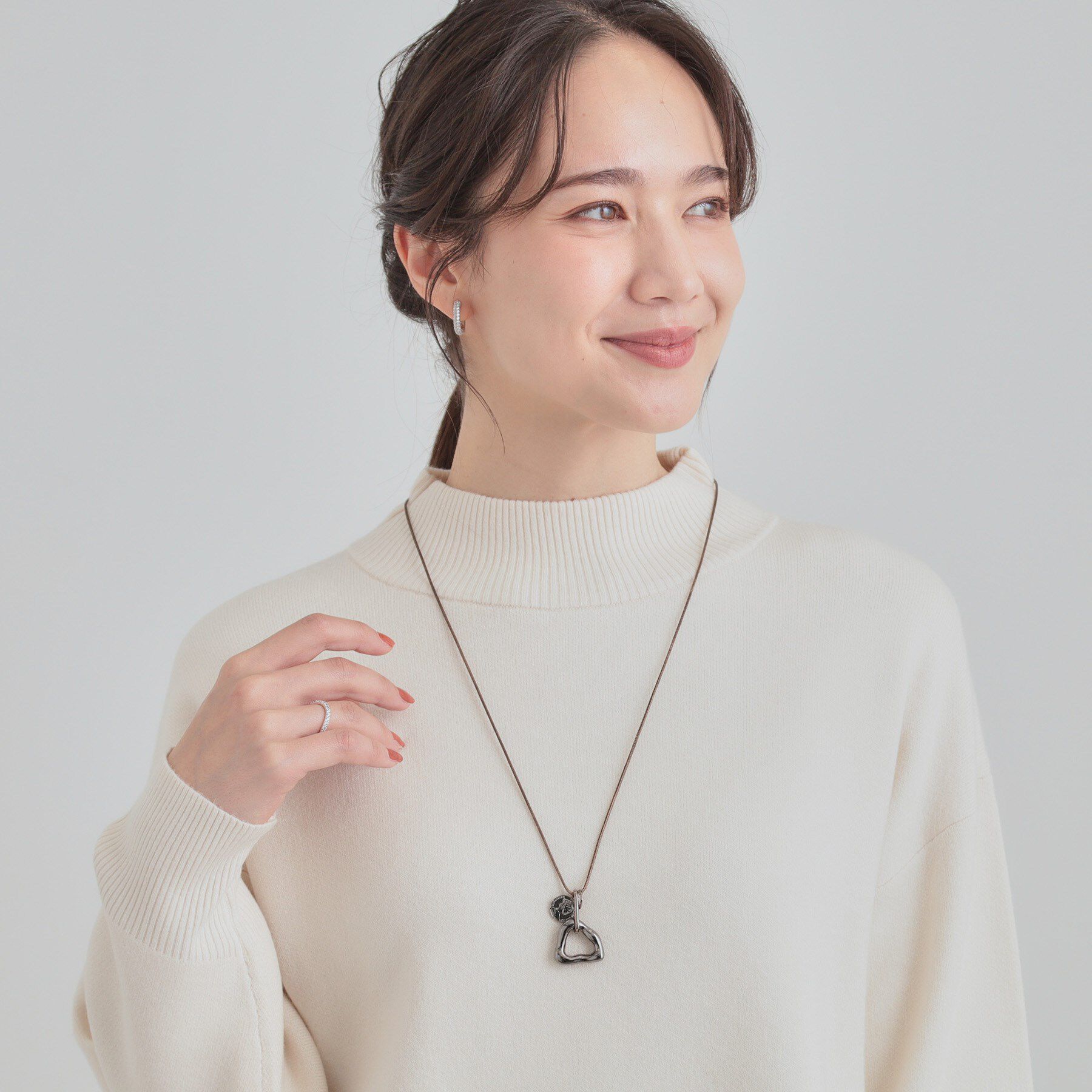 SHOO･LA･RUE「ハートコインひもネックレス」|ネックレス|