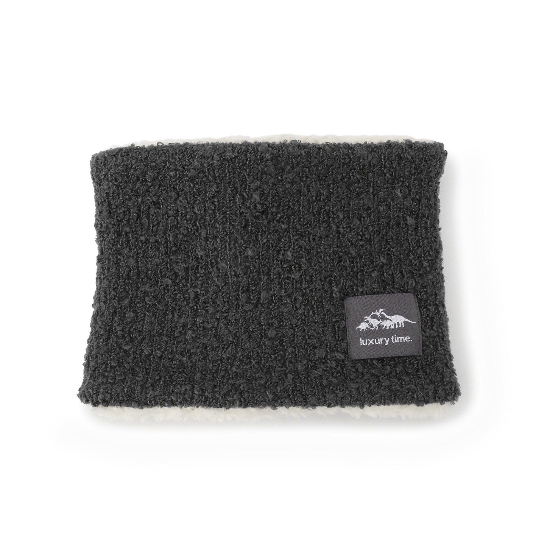 SHOO･LA･RUE「恐竜なりきりネックウォーマー」|スヌード|チャコールグレー(0