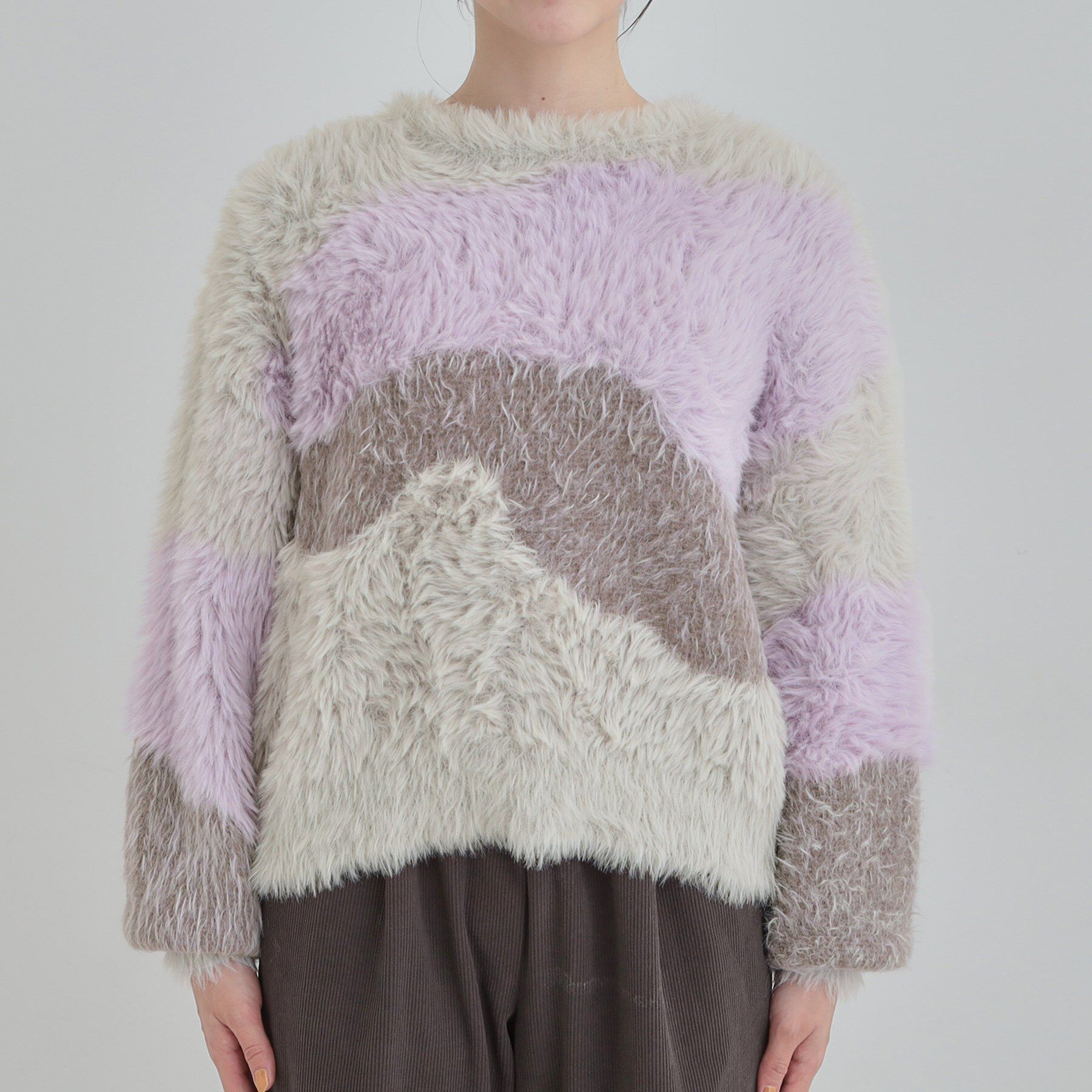 SHOO･LA･RUE「【選べる4柄】ふわふわ ロングフェザーニット」|ニット・セーター|