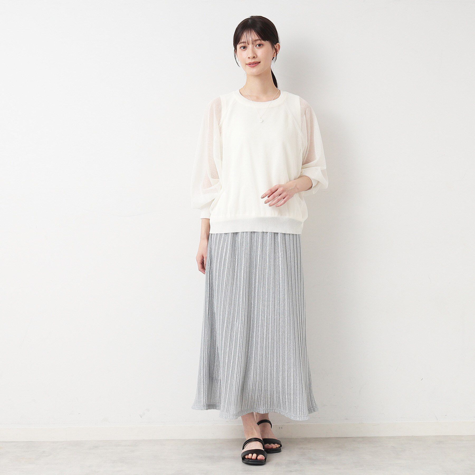 Dessin「【洗える】シースルーニット（XS～L）」|ニット・セーター|