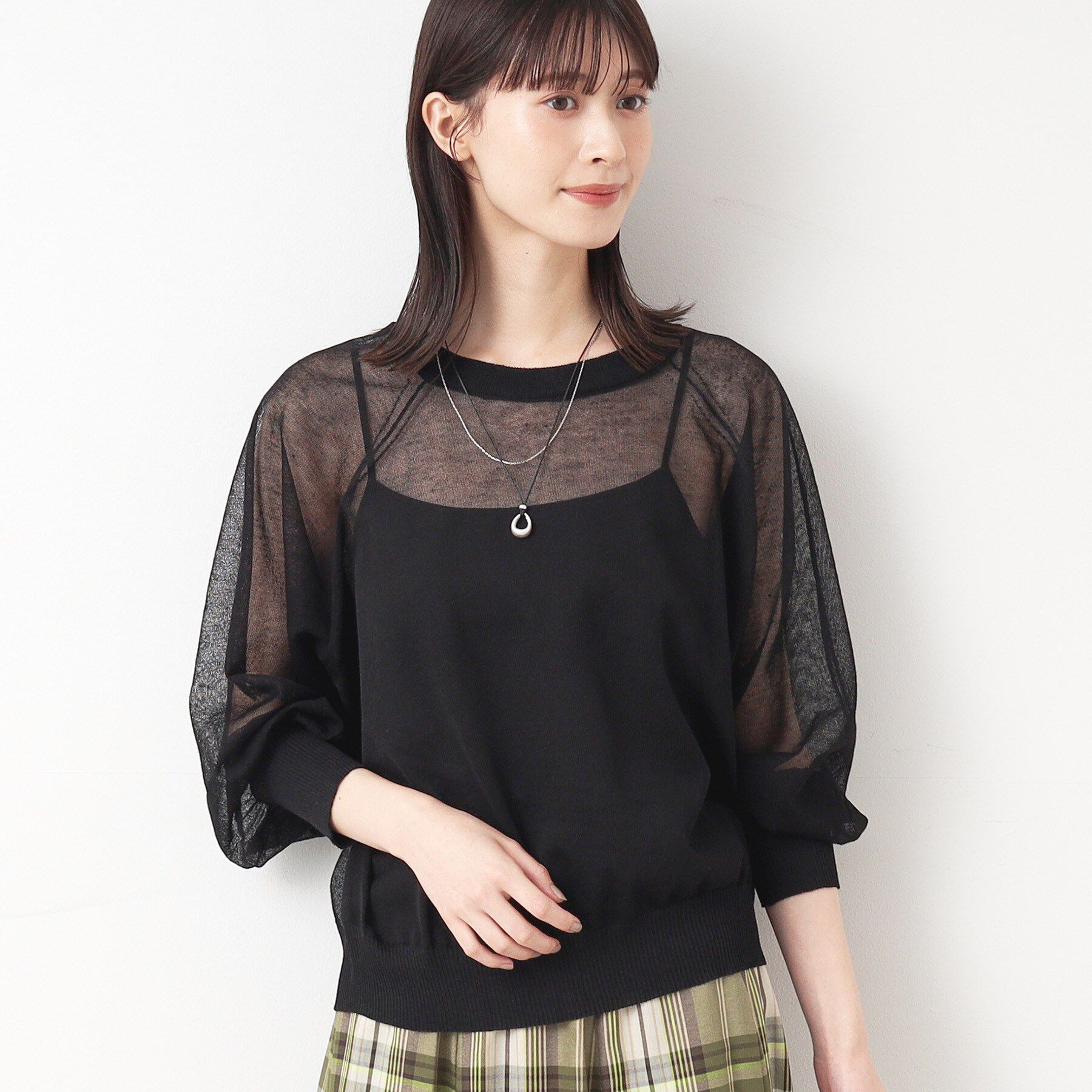 Dessin「【洗える】シースルーニット（XS～L）」|ニット・セーター|