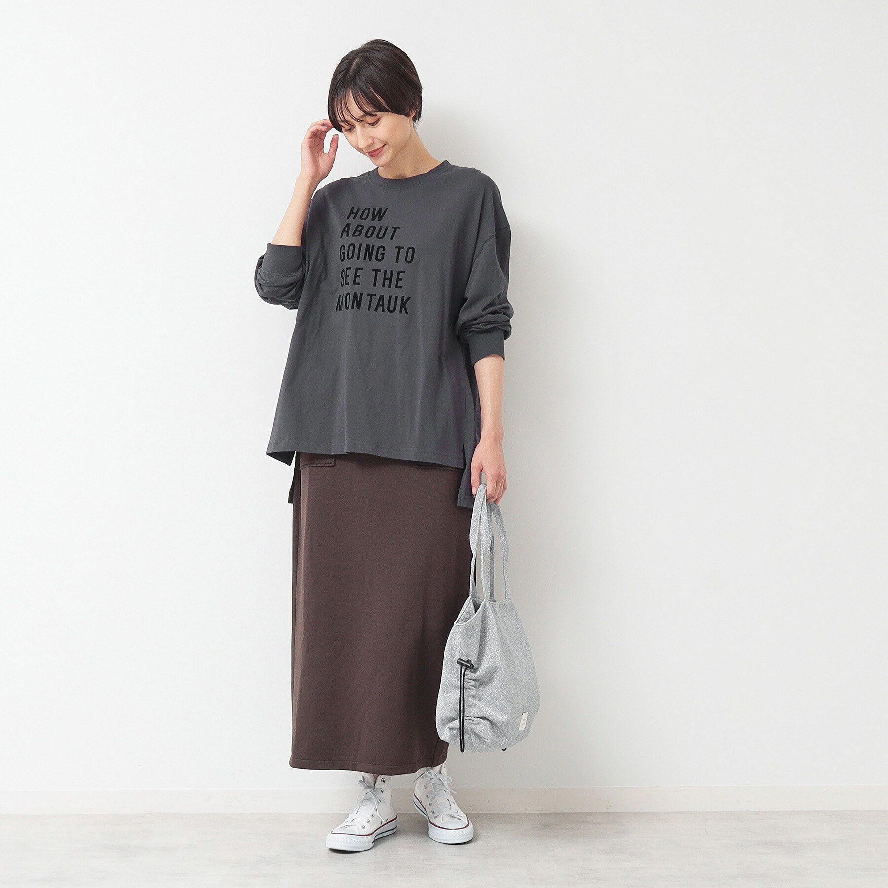 Dessin「【洗える】ロゴロングスリーブTシャツ」|Tシャツ・カットソー|