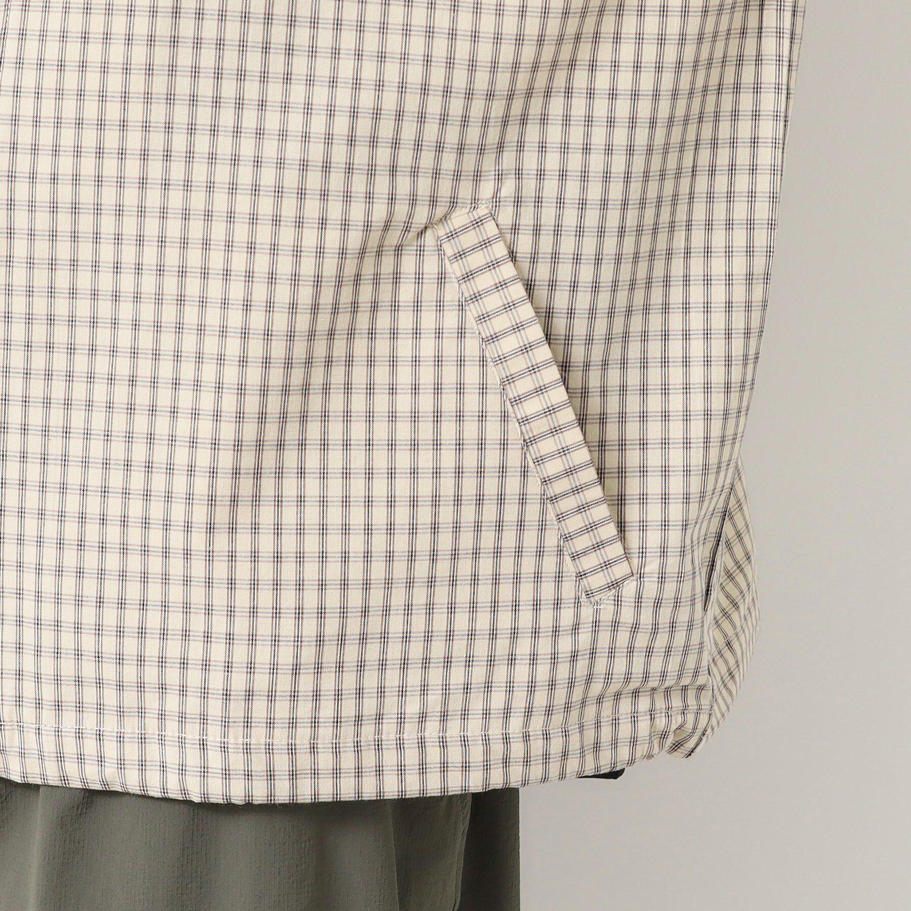 Dessin「【洗える】チェック柄ハーフスリーブブルゾン」|ブルゾン・スタジャン|