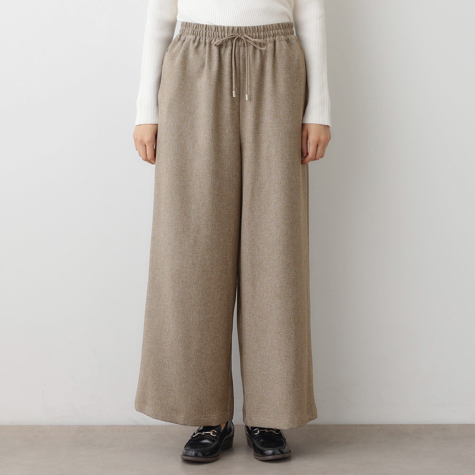 Dessin「【2点セット/ウエストゴム/洗える】ツイストクロスセットアップ」|スーツ|