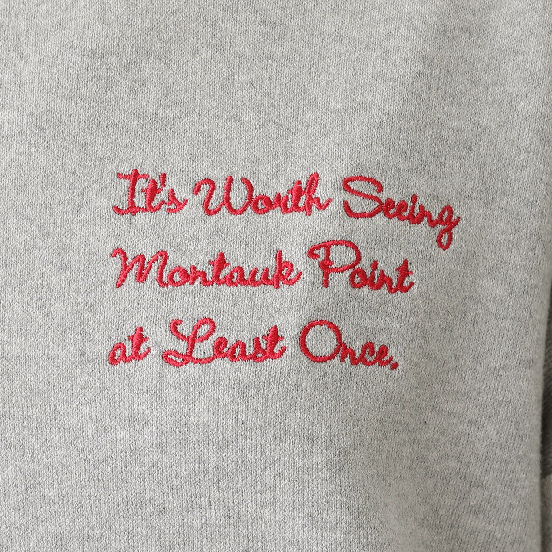 Dessin「【洗える】メッセージ刺繍入りジャカードニット」|ニット・セーター|