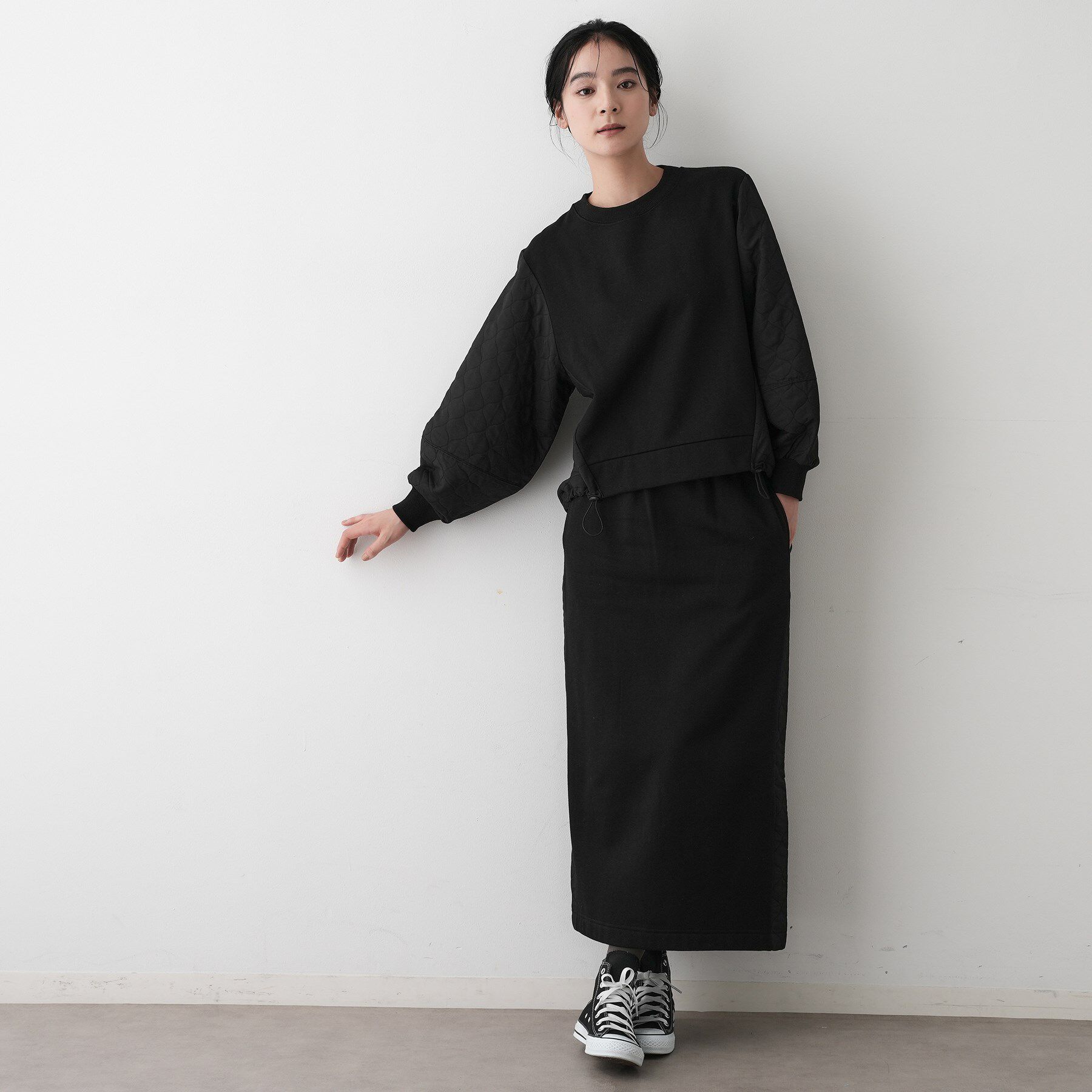 Dessin「【セットアップ可/洗える】裏毛キルトトップス」|Tシャツ・カットソー|