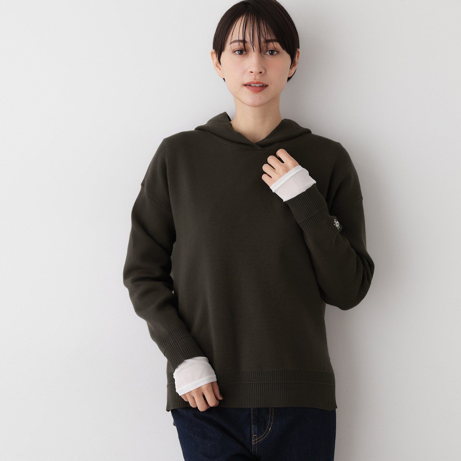 Dessin「【洗える／体型カバー】ちょうどいいニットパーカ」|ニット・セーター|