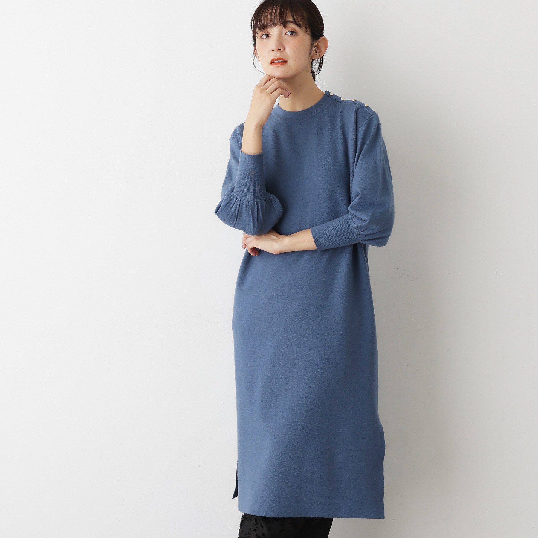 Dessin「【2点セット／洗える】パンツレイヤードワンピース」|ワンピース|