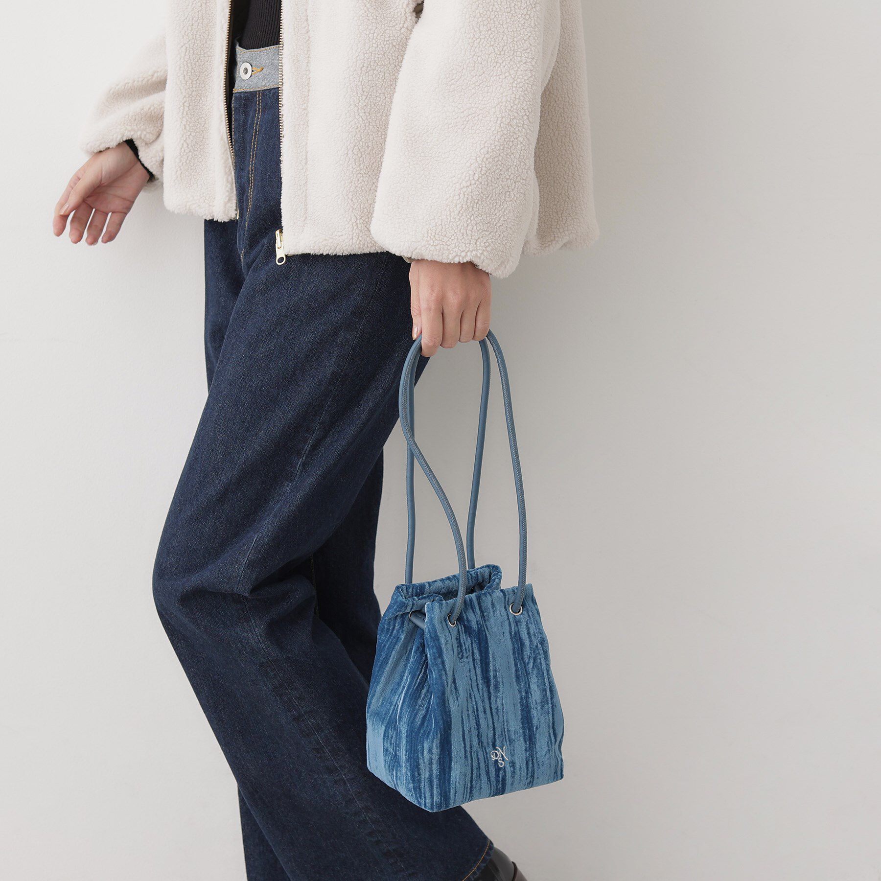 Dessin「ベロア巾着バッグ」|トートバッグ|