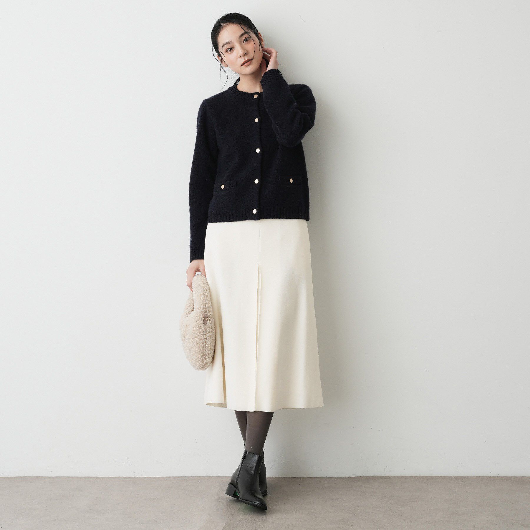 Dessin「メルトンジャージボックスタックスカート」|スカート|