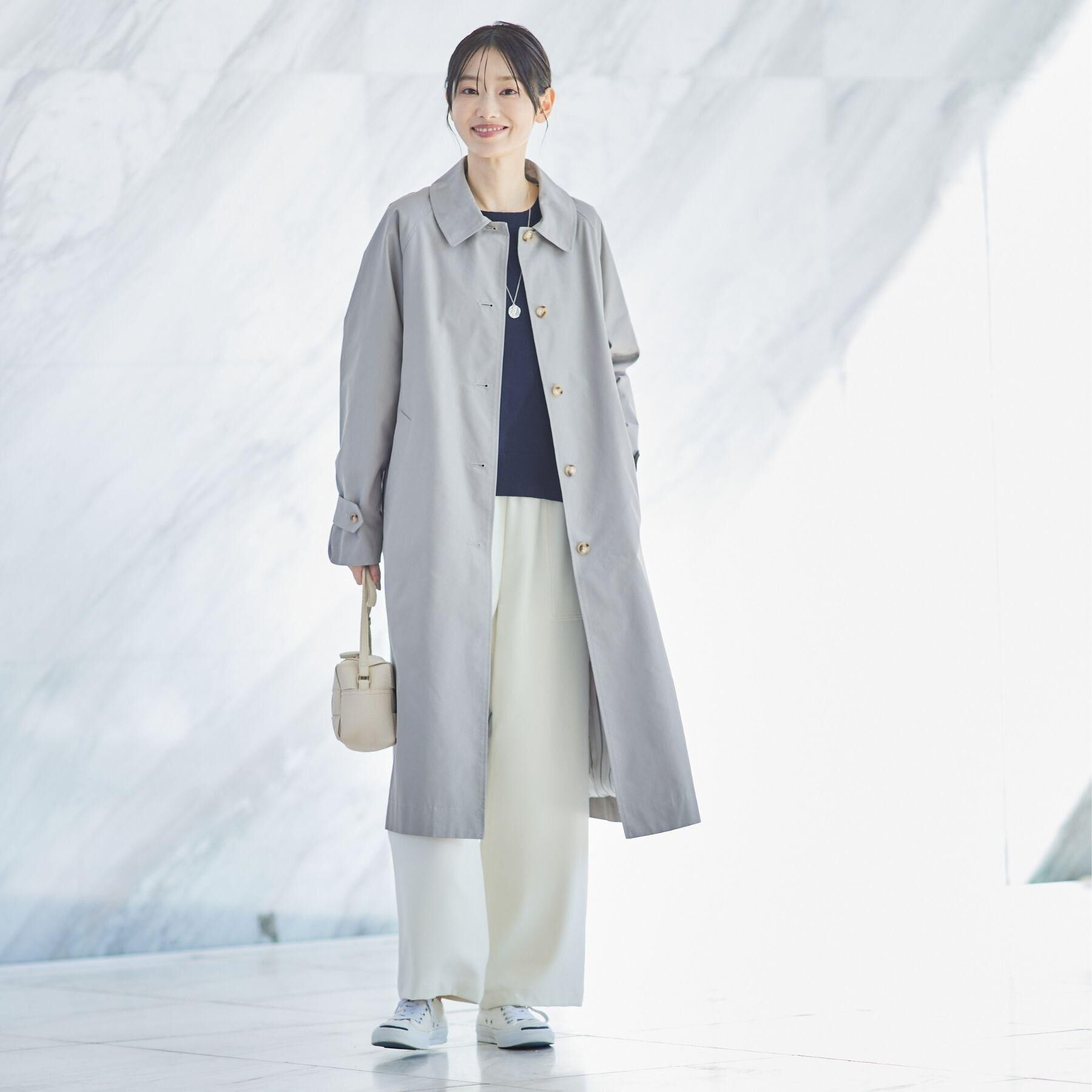 Dessin「シャンブレースプリングコート」|ステンカラーコート|