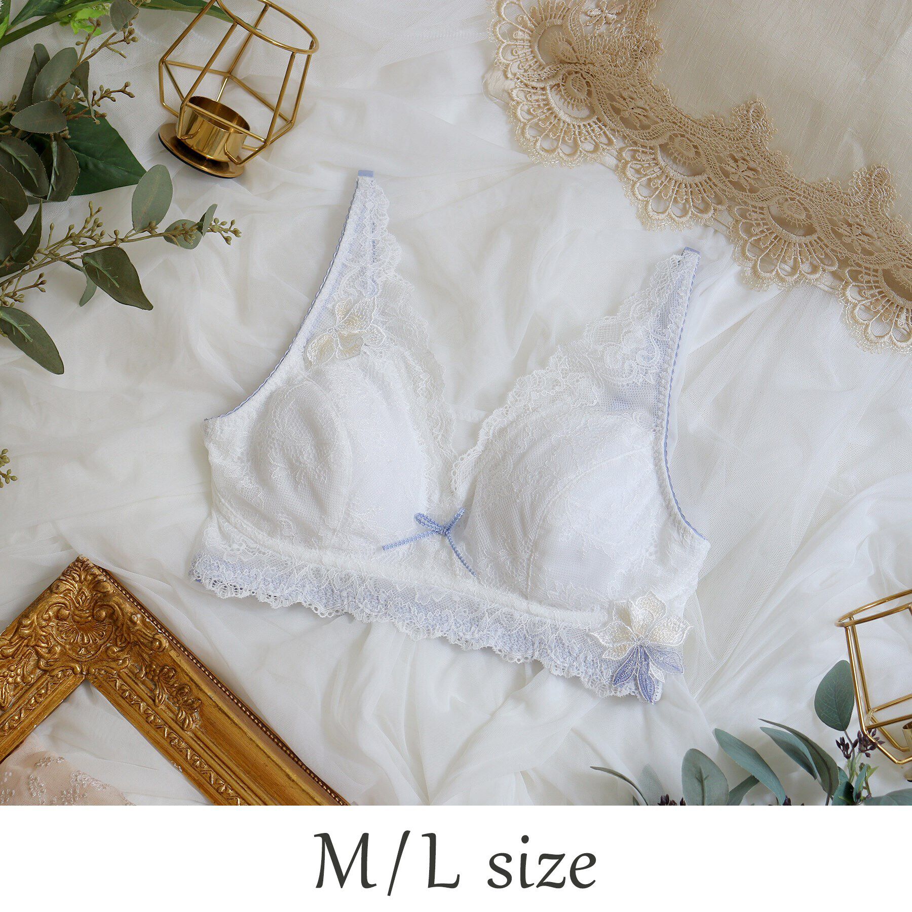 Risa Magli「ケリー おやすみブラ」|インナー|ホワイト(001)