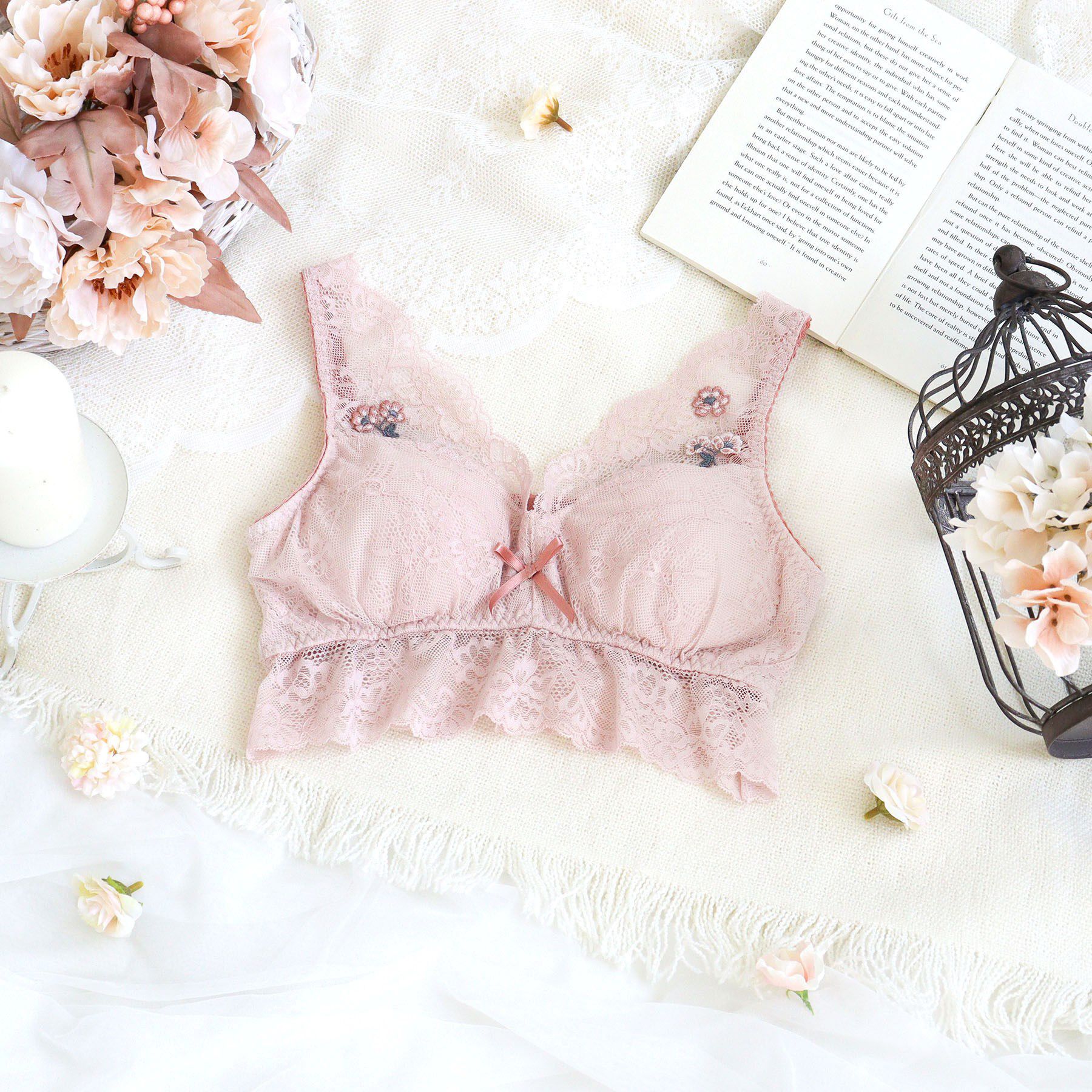 Risa Magli「エルマ おやすみブラ」|インナー|ピンク(071)