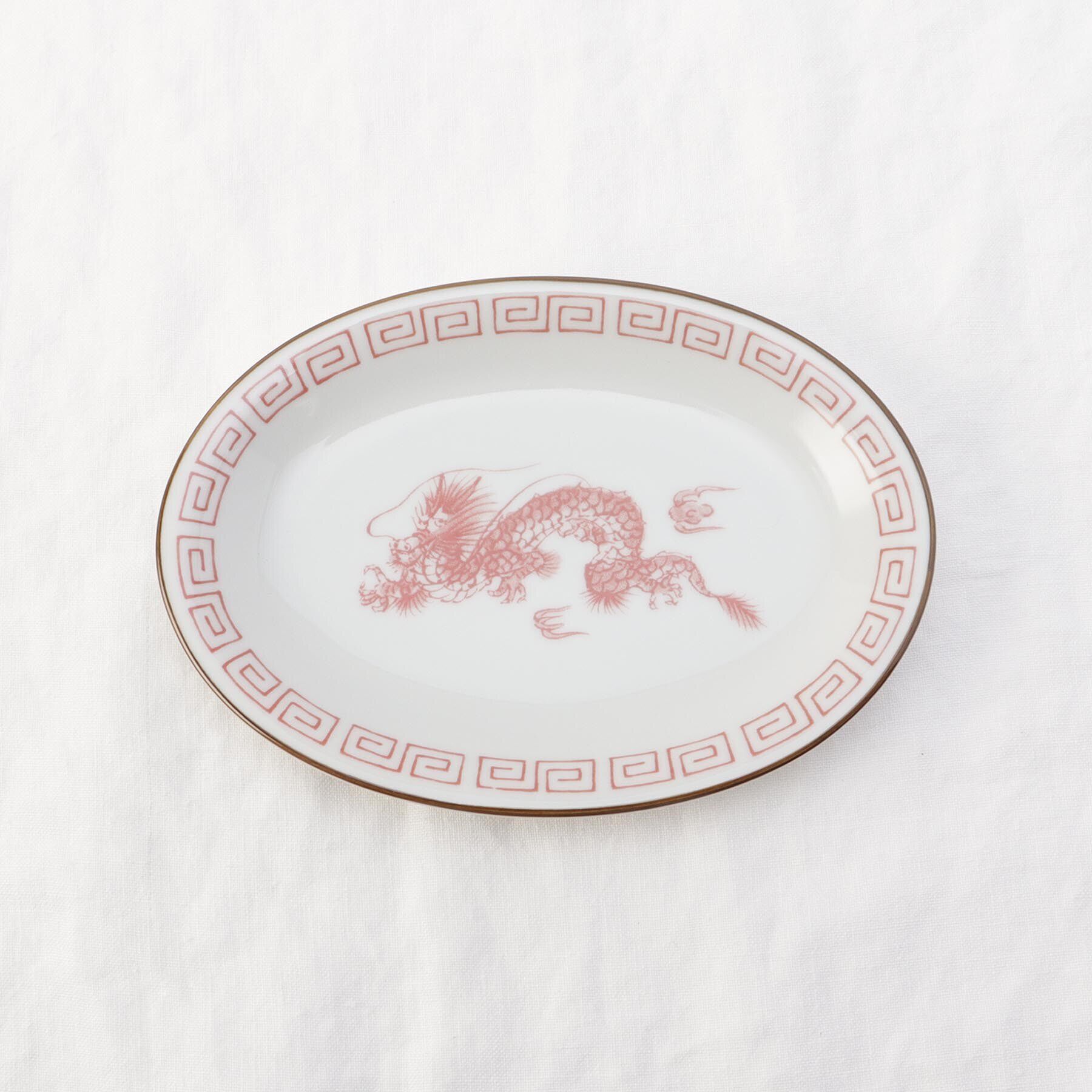 212 KITCHEN STORE「レトロ中華 楕円皿 赤龍」|食器・キッチングッズ|