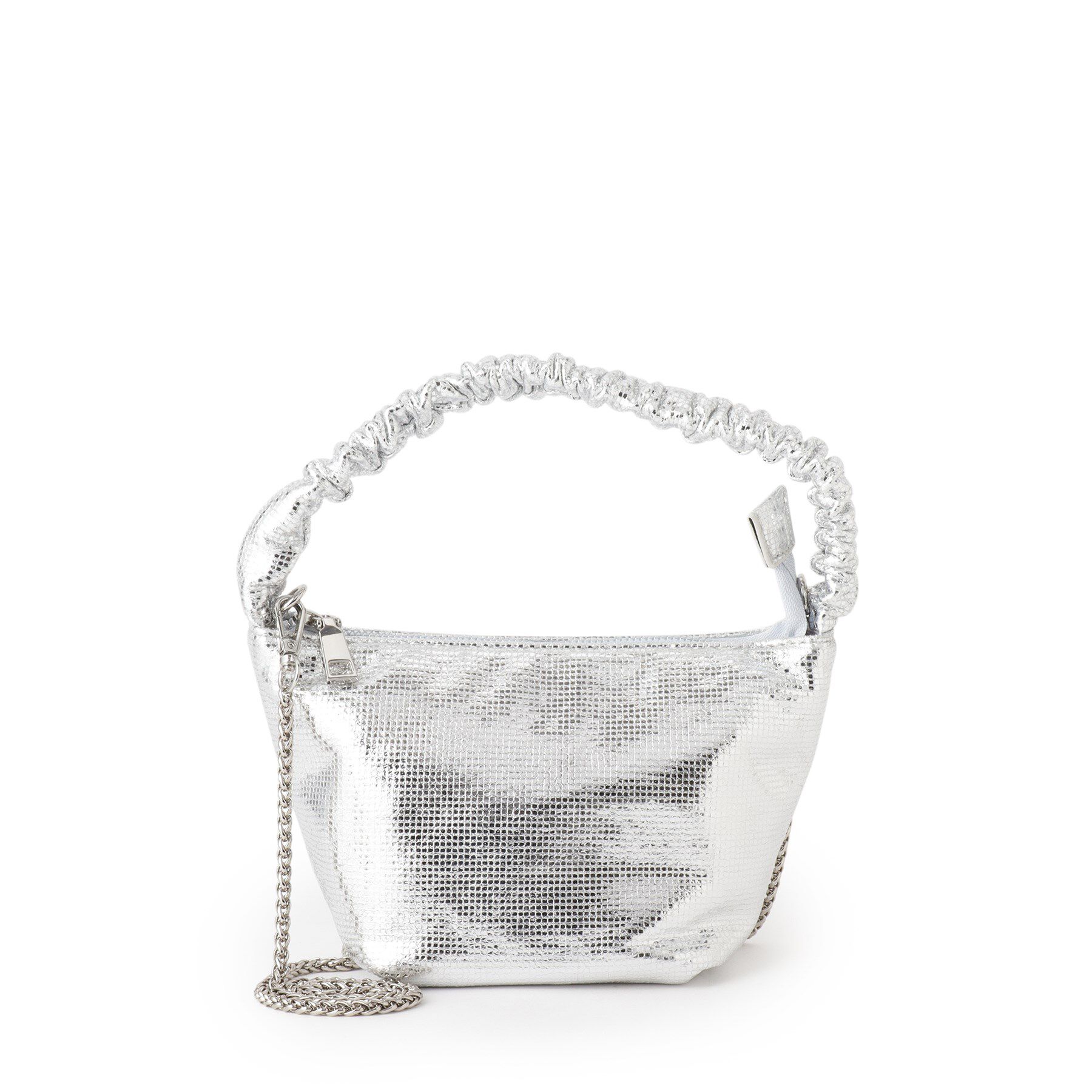 ESPERANZA「ギャザーハンドルメタリックミニショルダー」|ショルダー・メッセンジャー|シルバー(208)