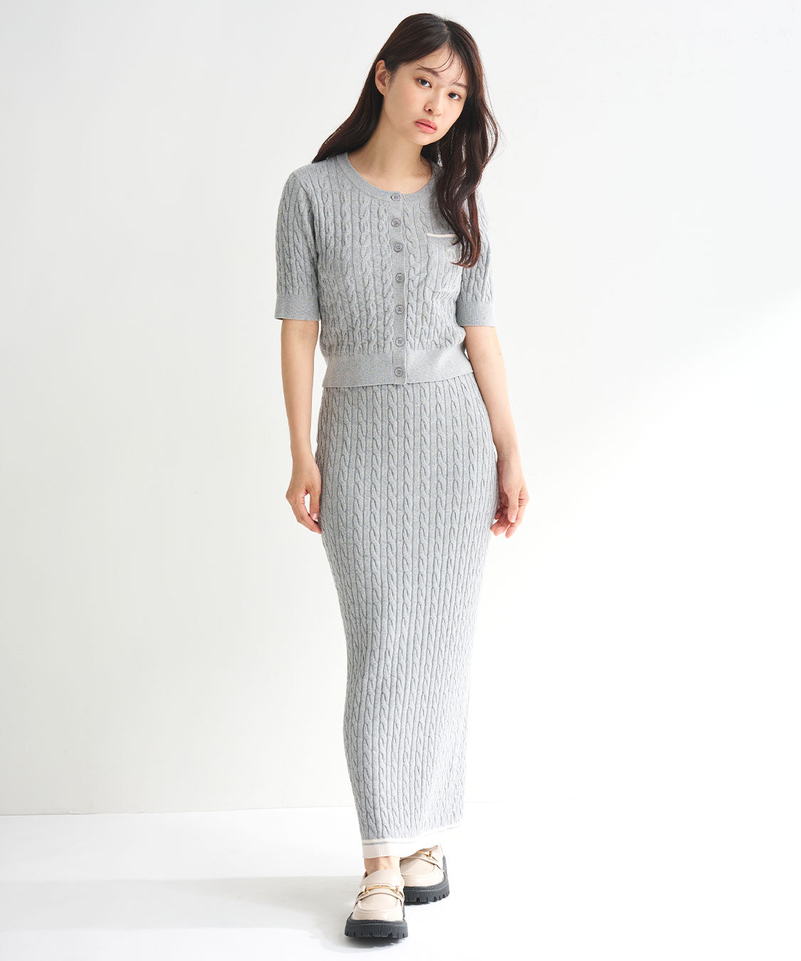 COCO DEAL「ケーブルニットカーディガン」|ニット・セーター|