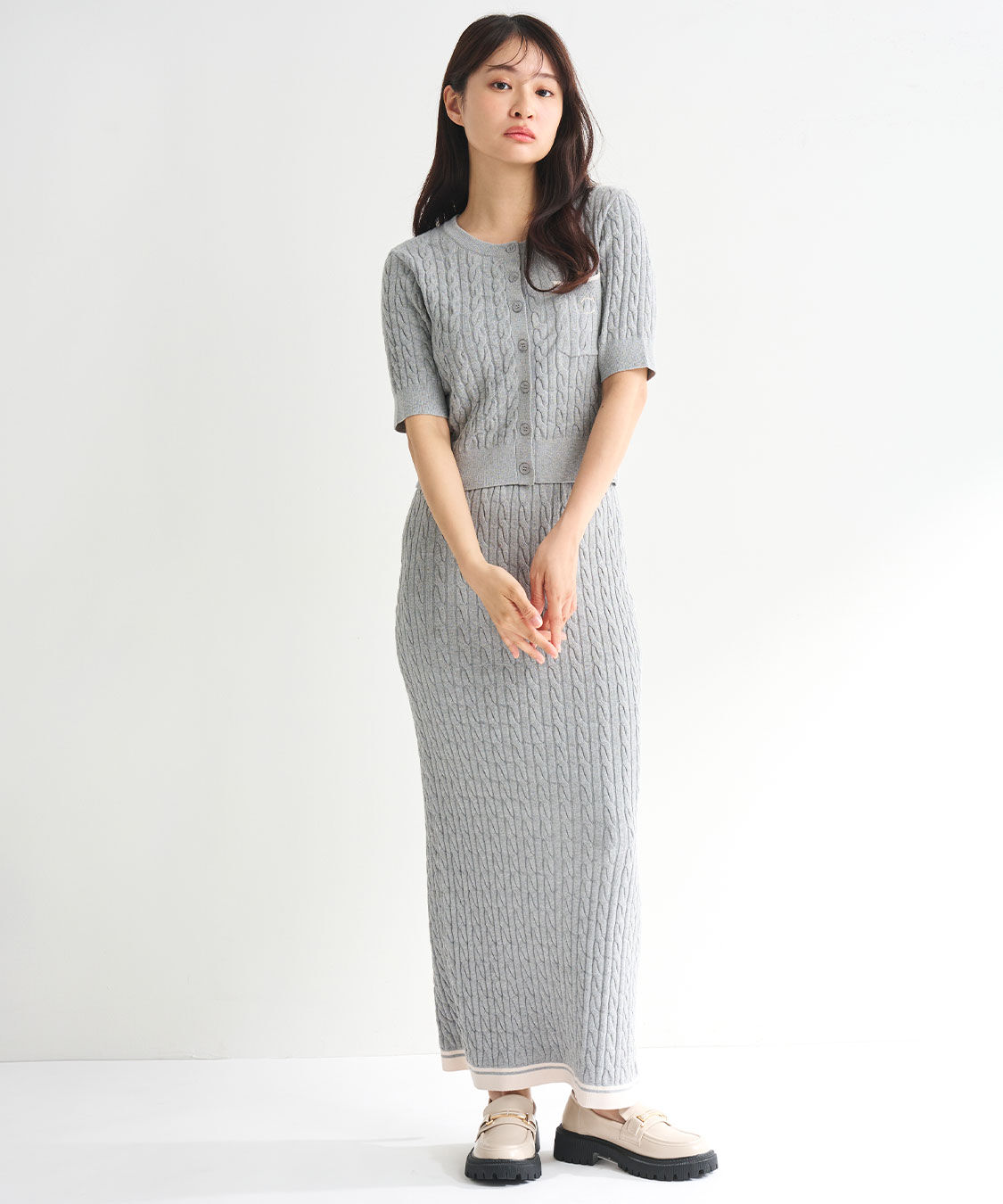 COCO DEAL「ケーブルニットカーディガン」|ニット・セーター|