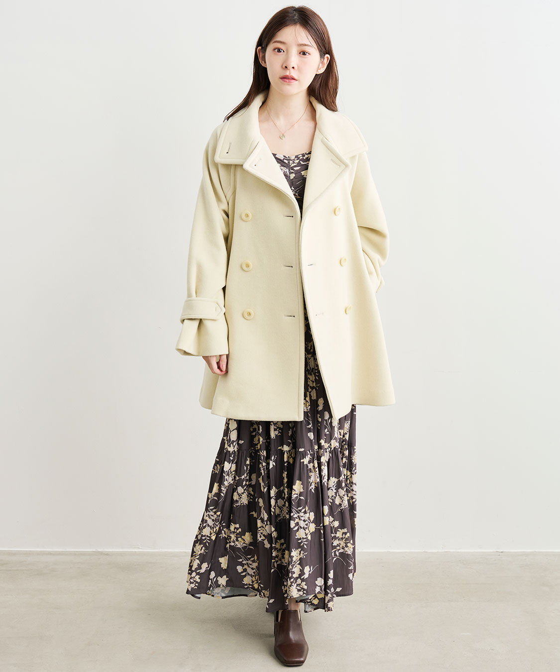 COCO DEAL「スタンドカラーミドル丈トレンチコート」|トレンチコート|