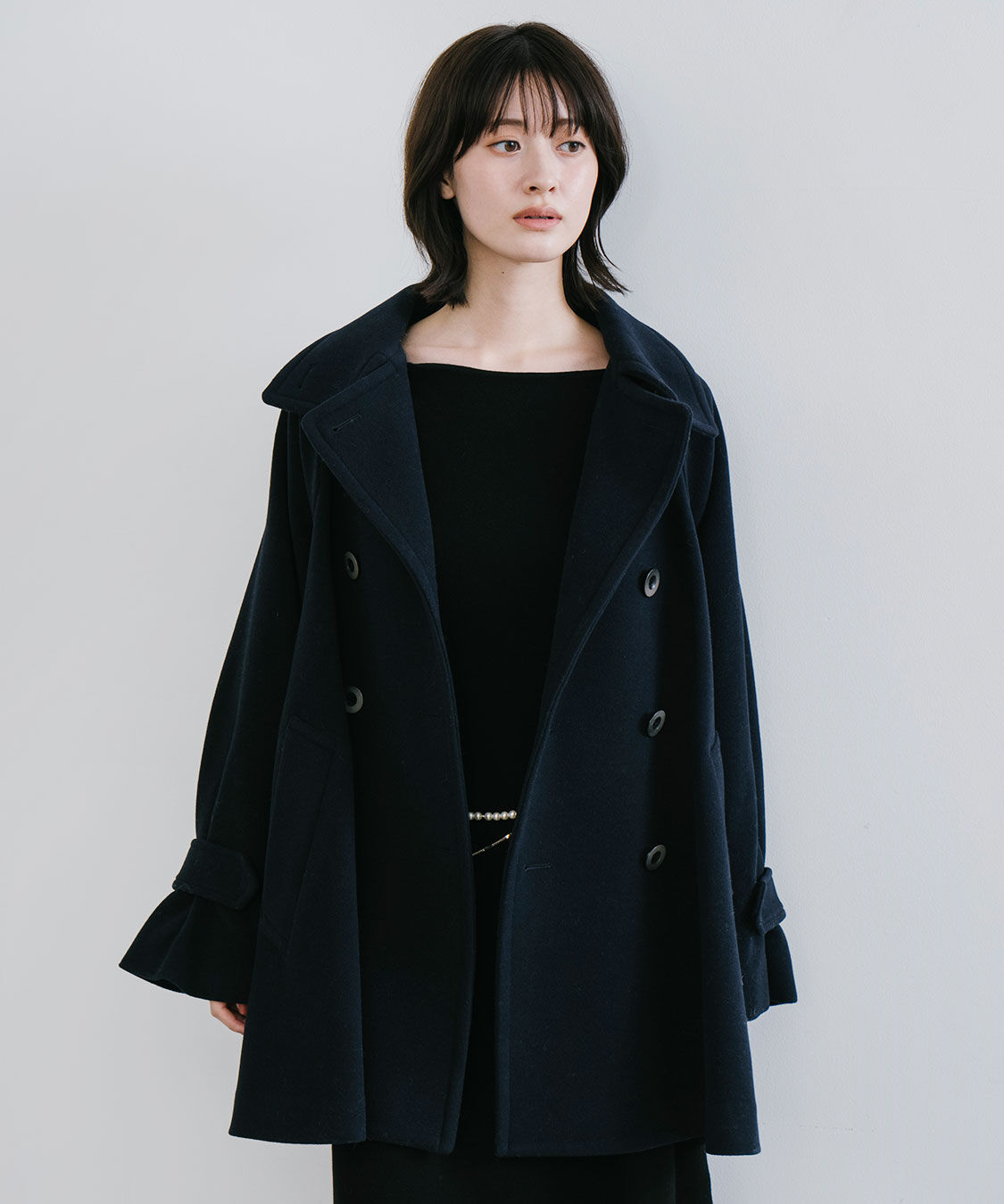 COCO DEAL「スタンドカラーミドル丈トレンチコート」|トレンチコート|