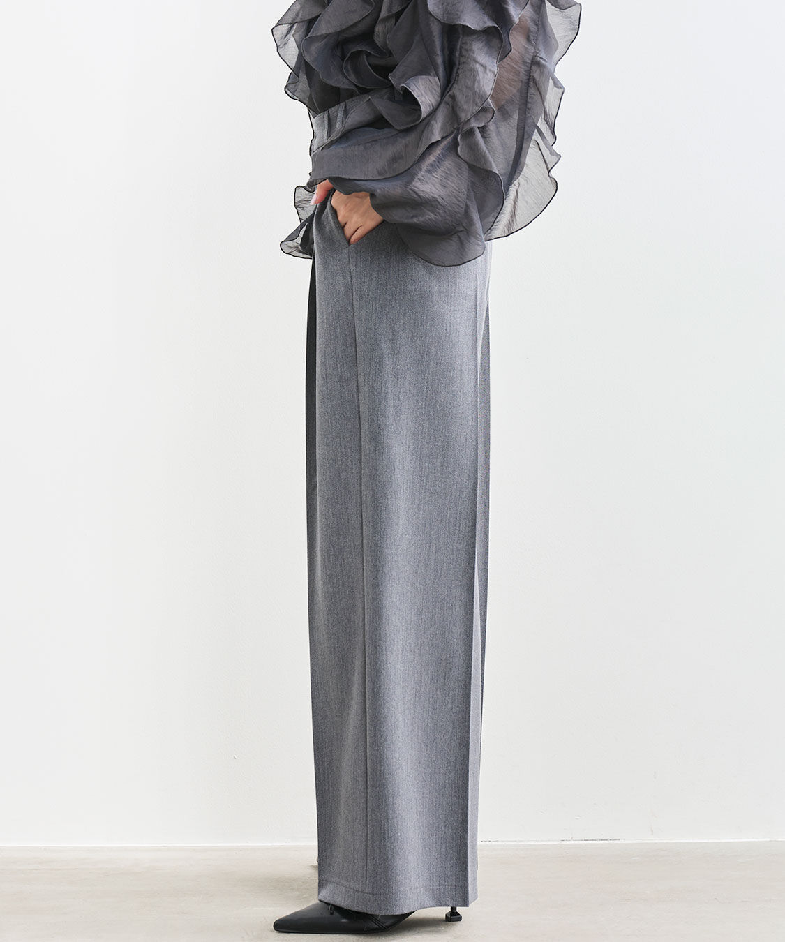 COCO DEAL「タック2WAYスラックスパンツ」|スラックス|