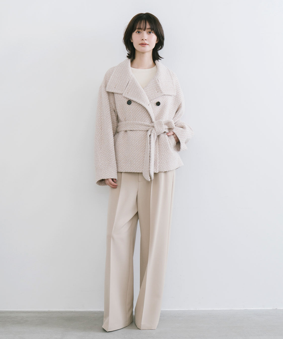 COCO DEAL「タック2WAYスラックスパンツ」|スラックス|