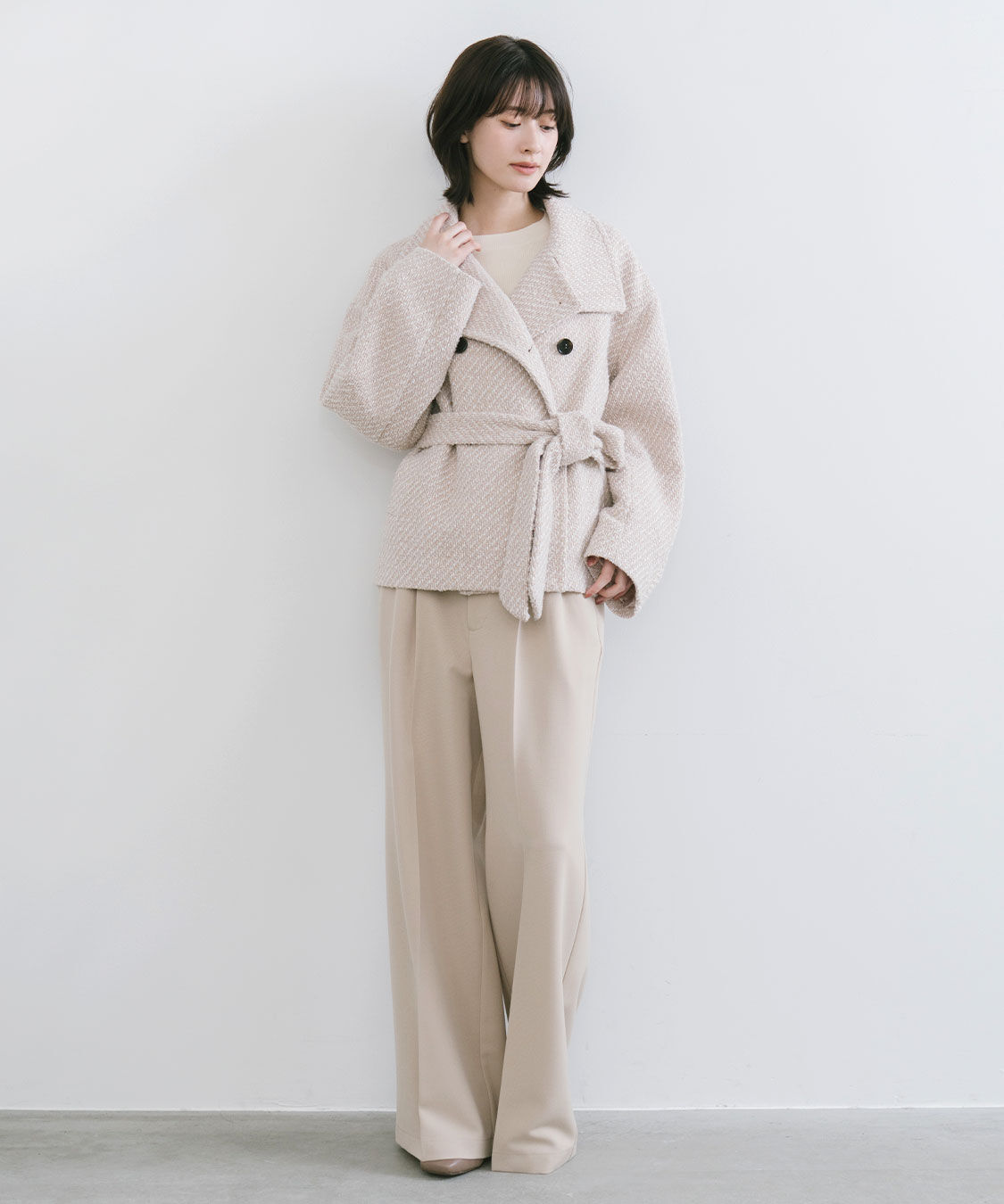 COCO DEAL「タック2WAYスラックスパンツ」|スラックス|