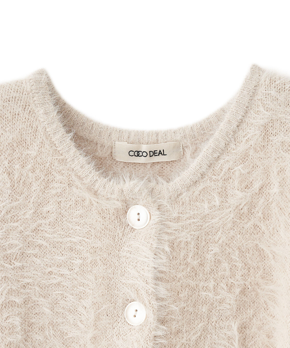 COCO DEAL「フェザーコンパクトニットカーディガン」|ニット・セーター|