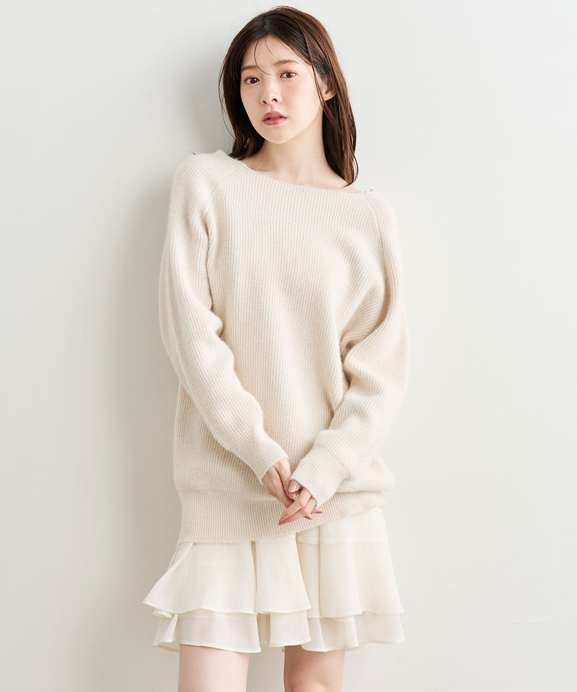 COCO DEAL「ラクーン混ニットミニワンピース」|ワンピース|