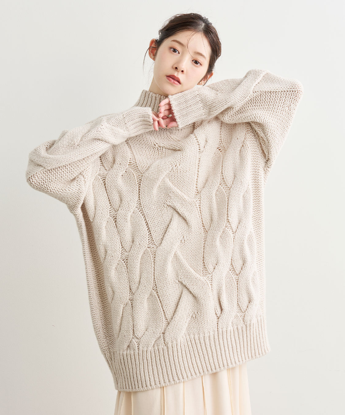 COCO DEAL「ケーブルニットミニワンピース」|ワンピース|