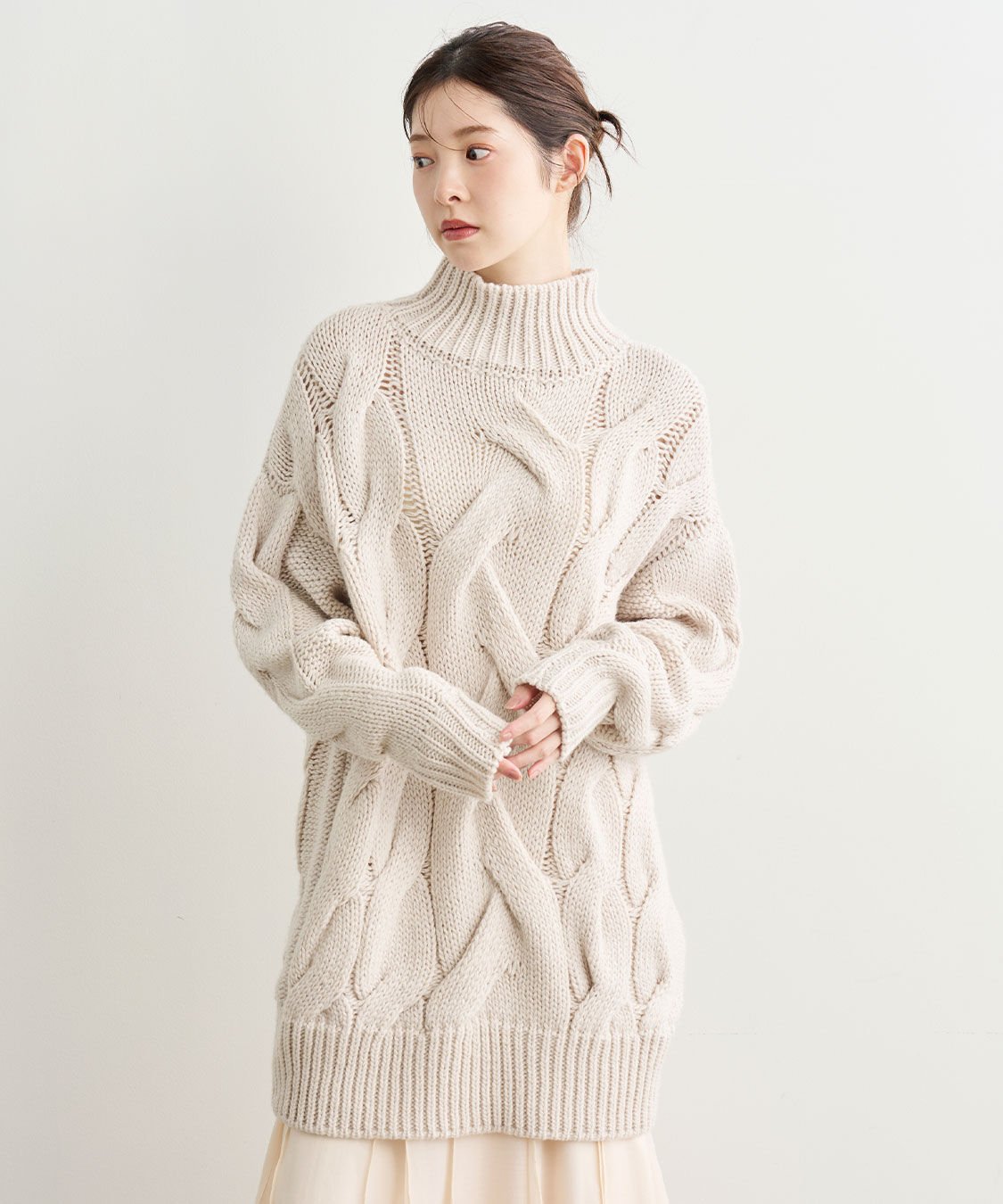 COCO DEAL「ケーブルニットミニワンピース」|ワンピース|