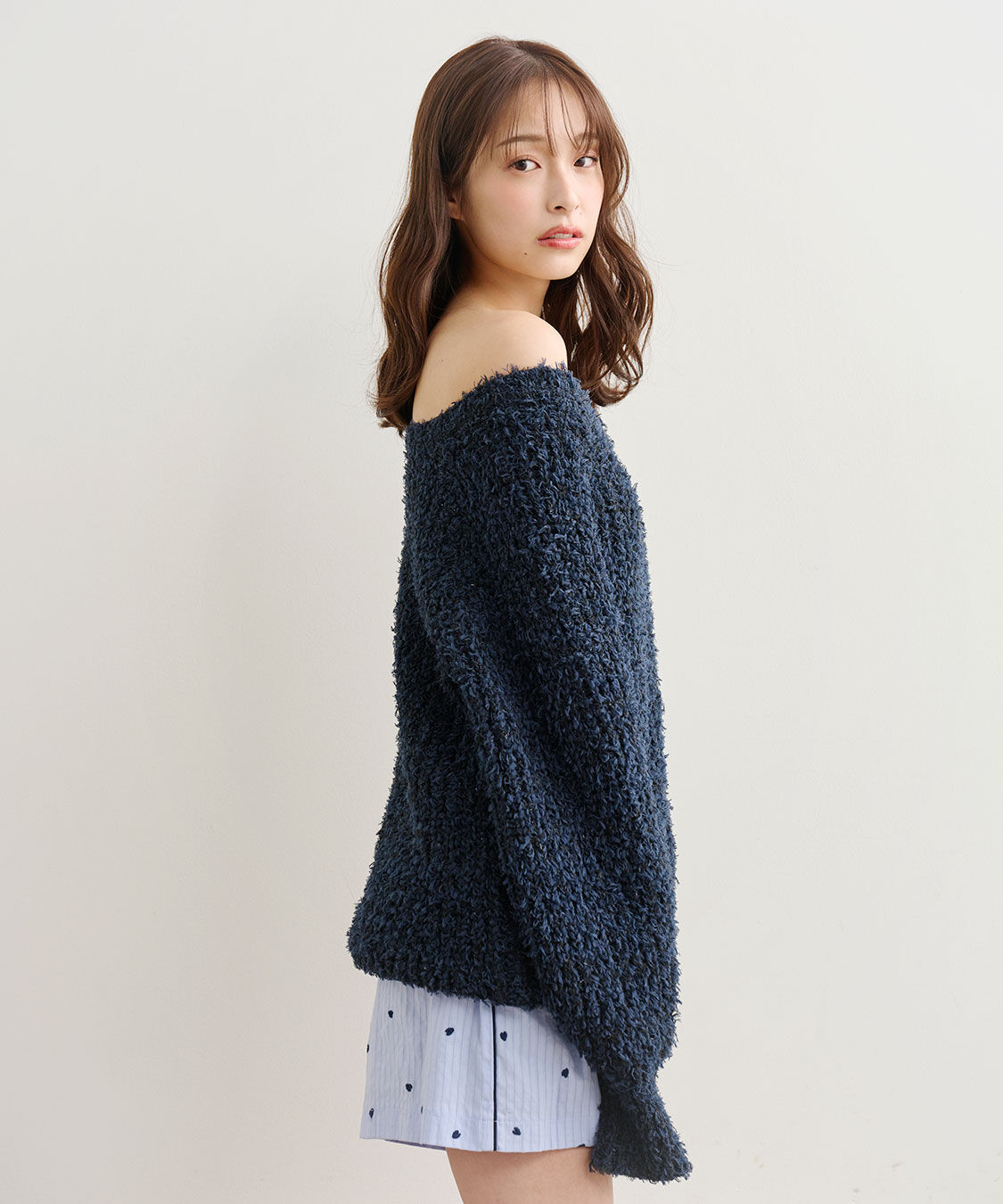 COCO DEAL「ミドル丈フェザーニット」|ニット・セーター|