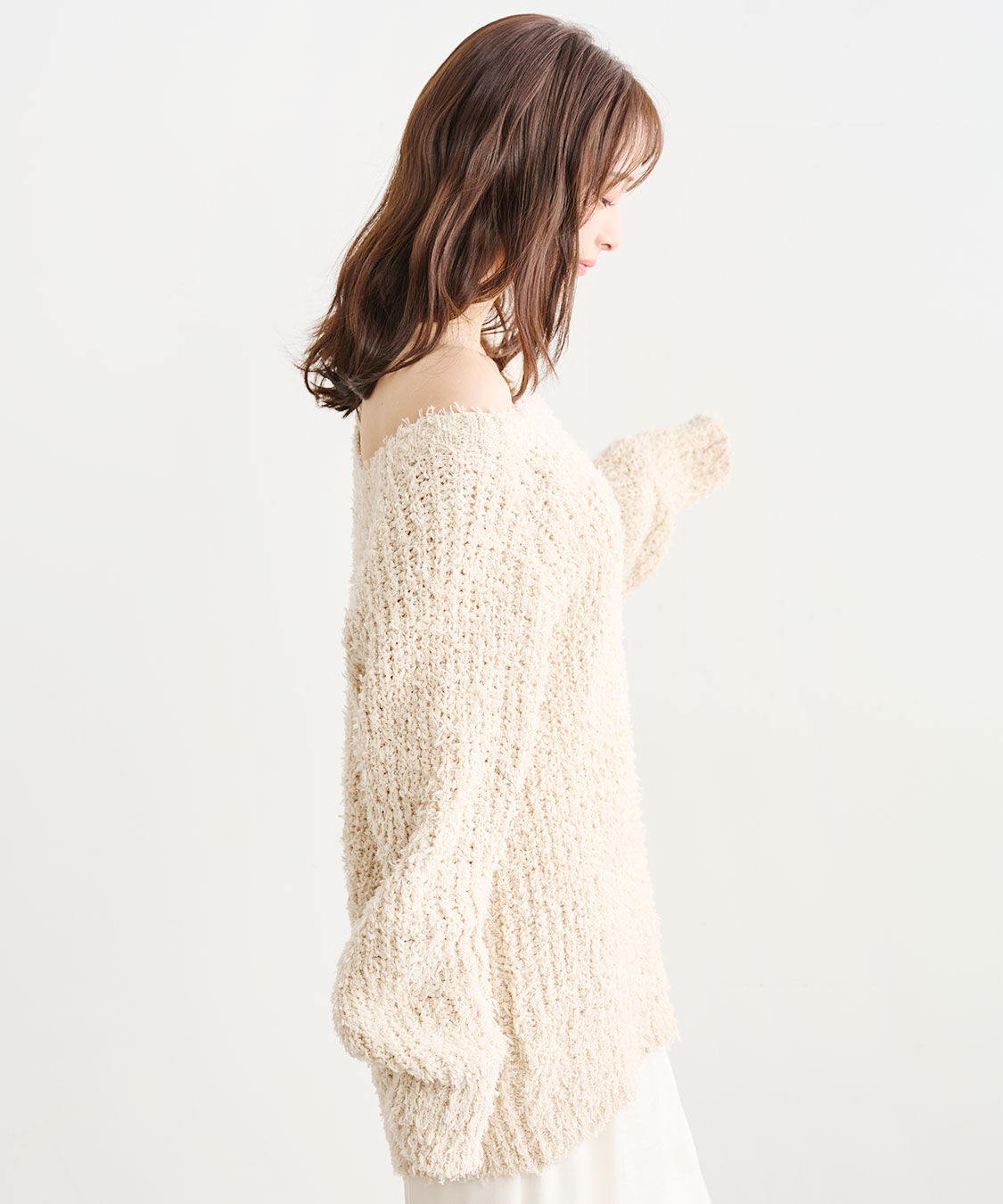 COCO DEAL「ミドル丈フェザーニット」|ニット・セーター|