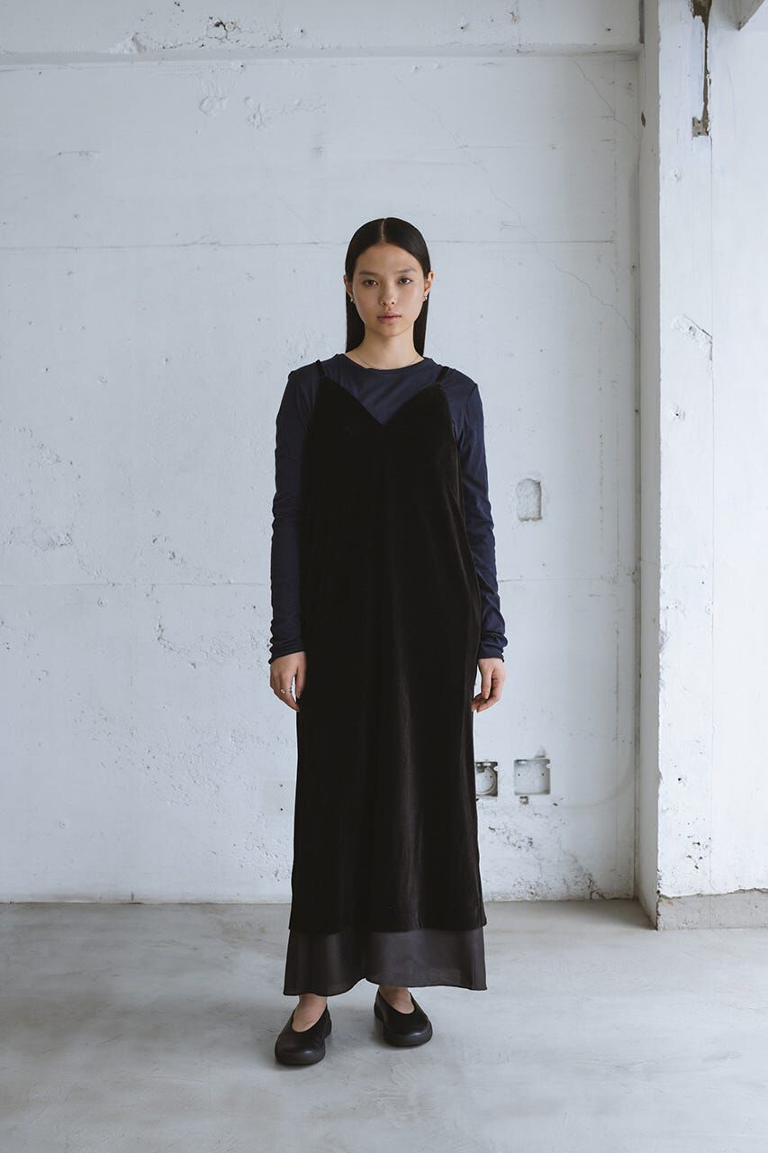 STYLEMIXER「ベロアレイヤーキャミワンピース」|ワンピース|