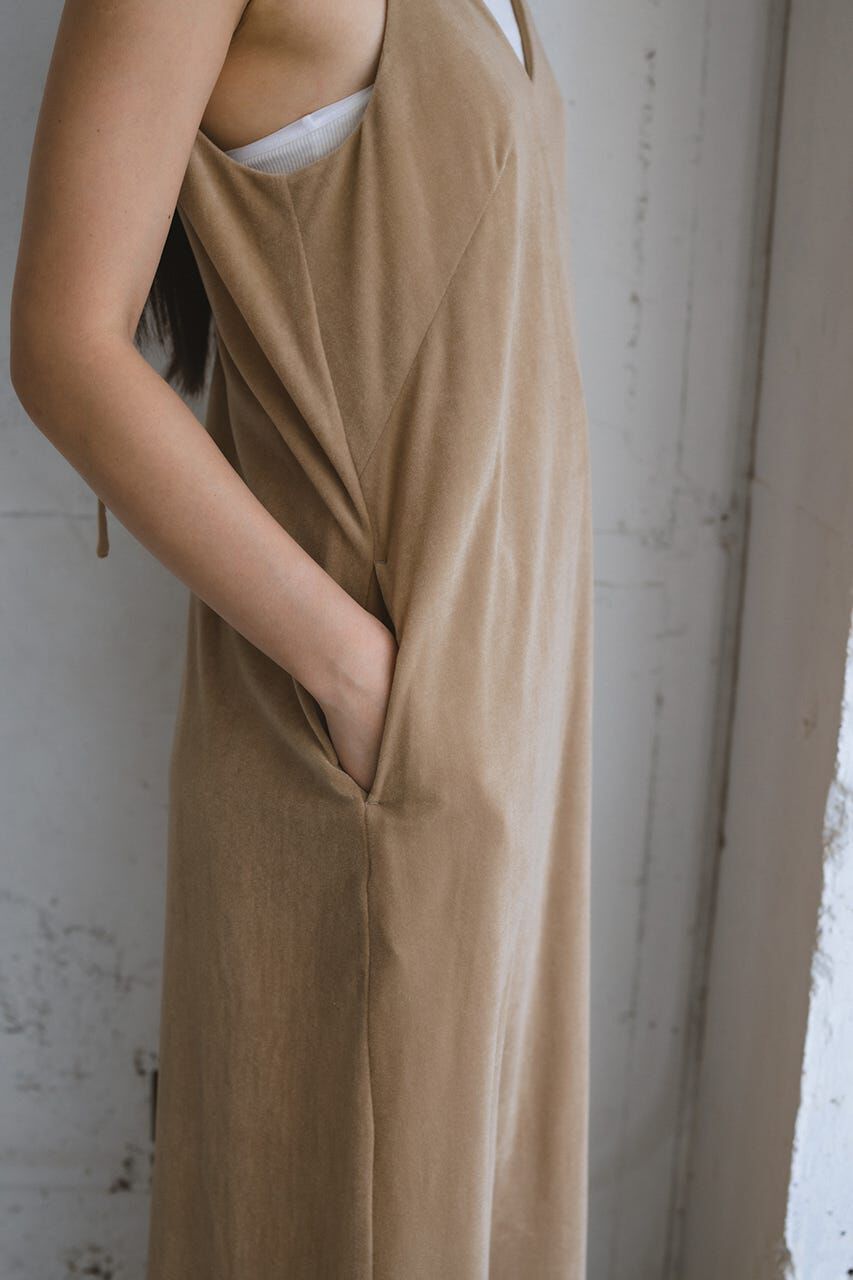 STYLEMIXER「ベロアレイヤーキャミワンピース」|ワンピース|