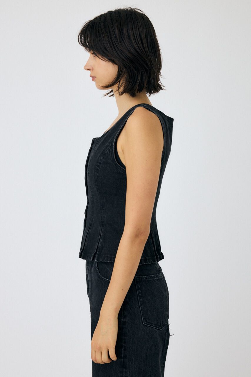 MOUSSY「BUTTON UP デニムトップス」|シャツ・ブラウス|