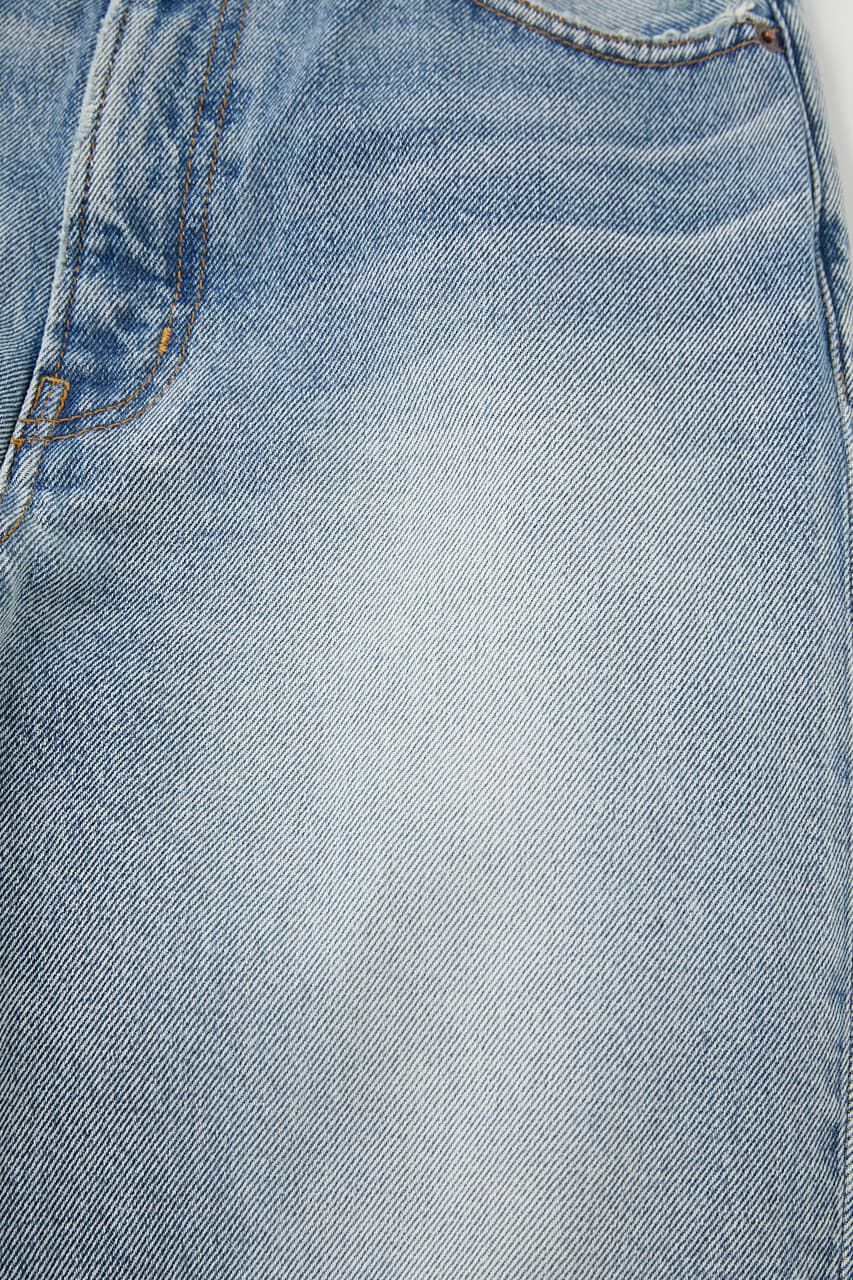 MOUSSY「HW DAMAGE LOOSE STRAIGHT」|デニム|