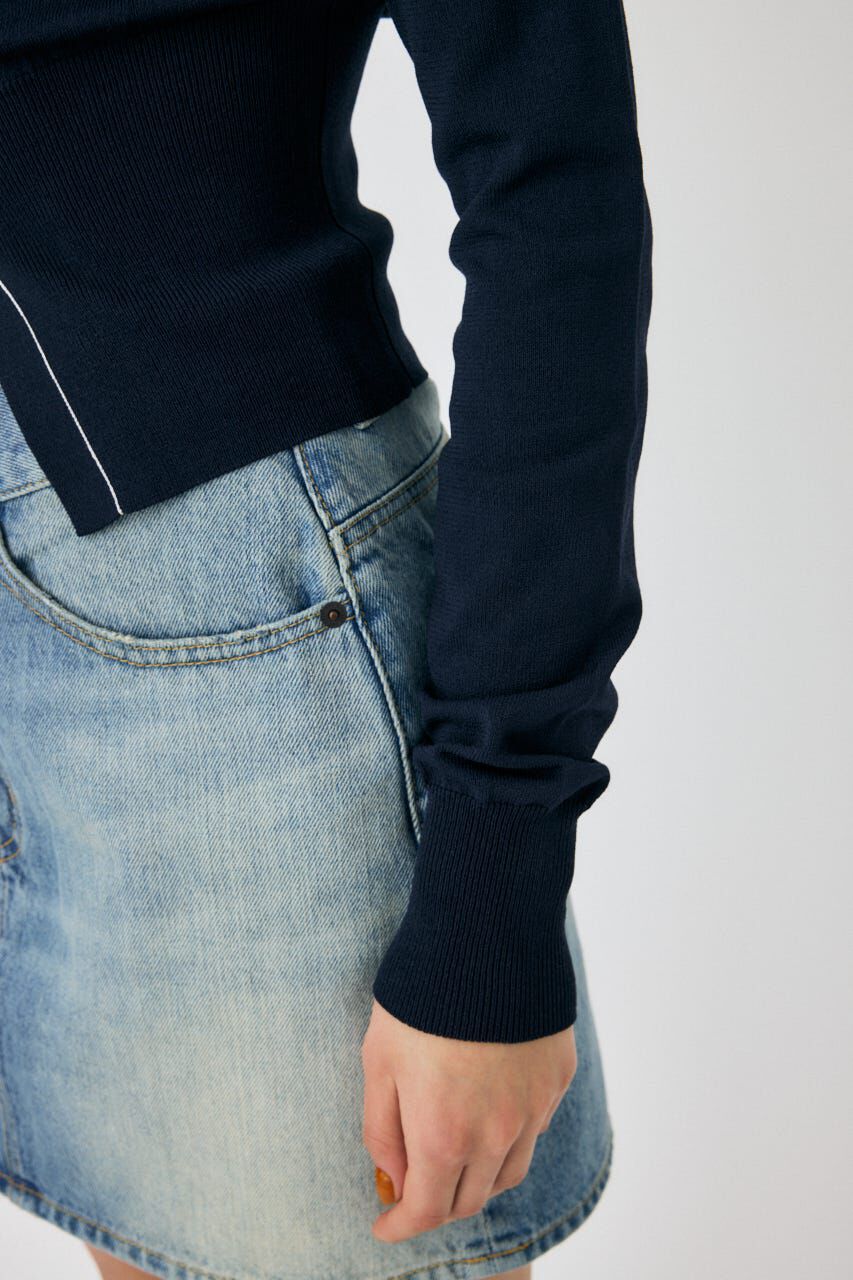 MOUSSY「COLOR STITCH カーディガン」|カーディガン|