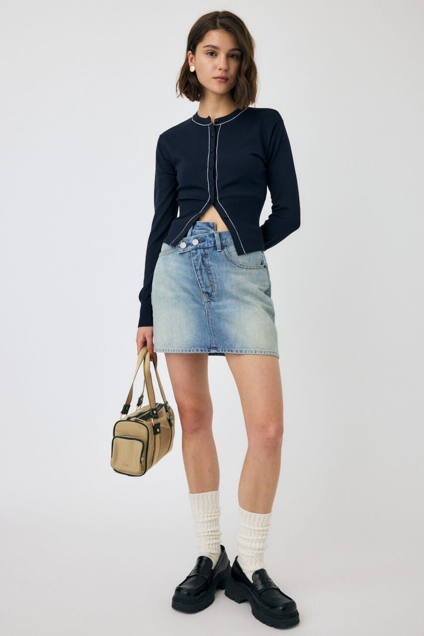 MOUSSY「COLOR STITCH カーディガン」|カーディガン|