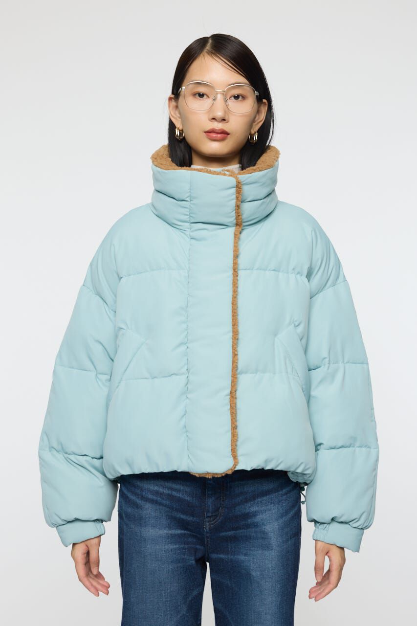 MOUSSY「STAND COLLAR PUFFER ジャケット」|ブルゾン・スタジャン|