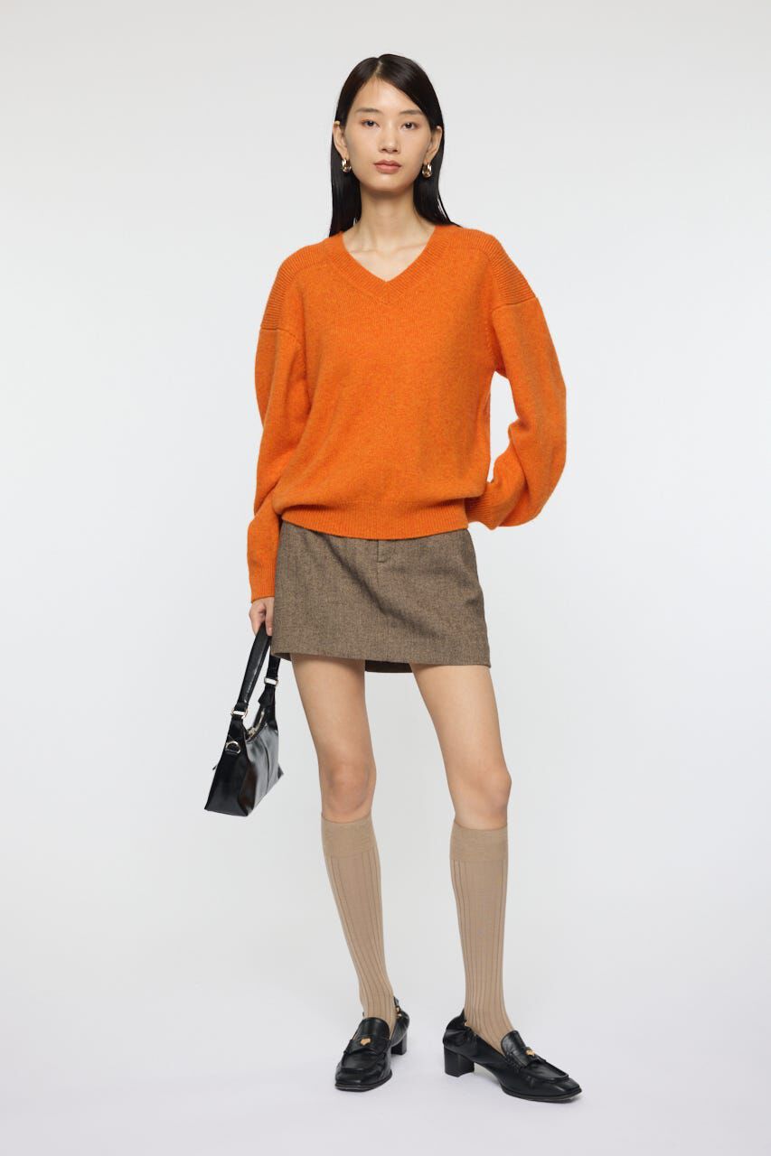 MOUSSY「CENTER PRESSED ミニスカート」|スカート|