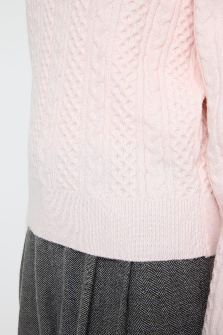 MOUSSY「CABLE V NECK ニット」|ニット・セーター|