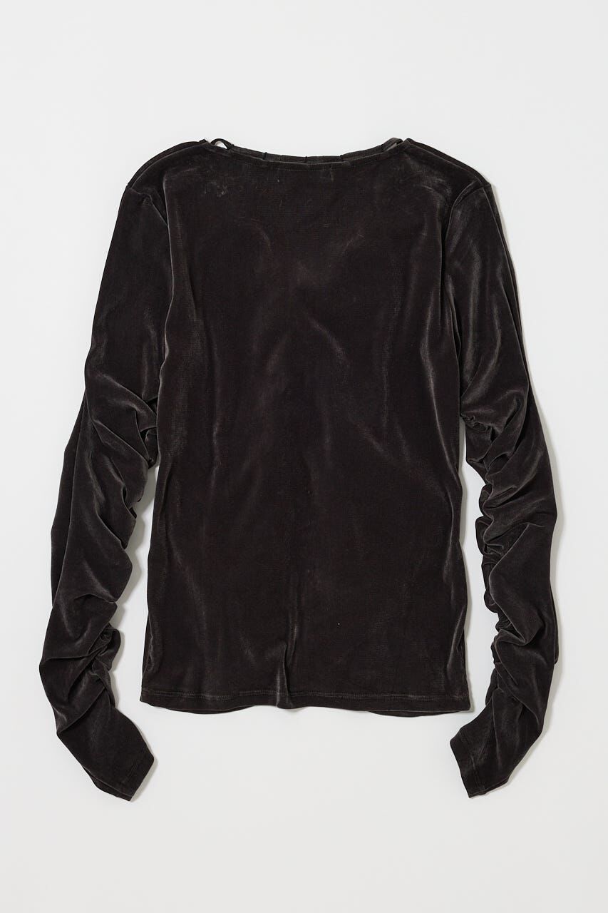 MOUSSY「SHEER VELOUR カーディガン」|Tシャツ・カットソー|
